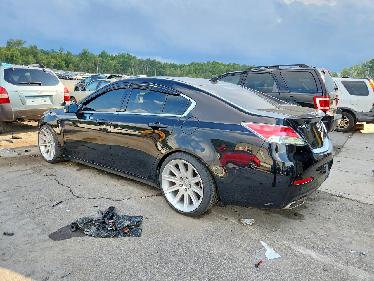 2012 Acura Tl Черный vin: 19UUA8F56CA021046