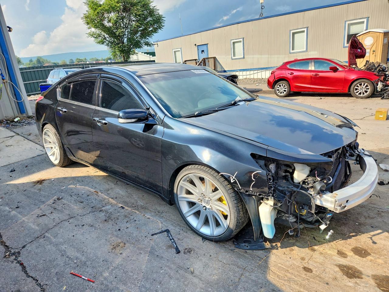 2012 Acura Tl Черный vin: 19UUA8F56CA021046