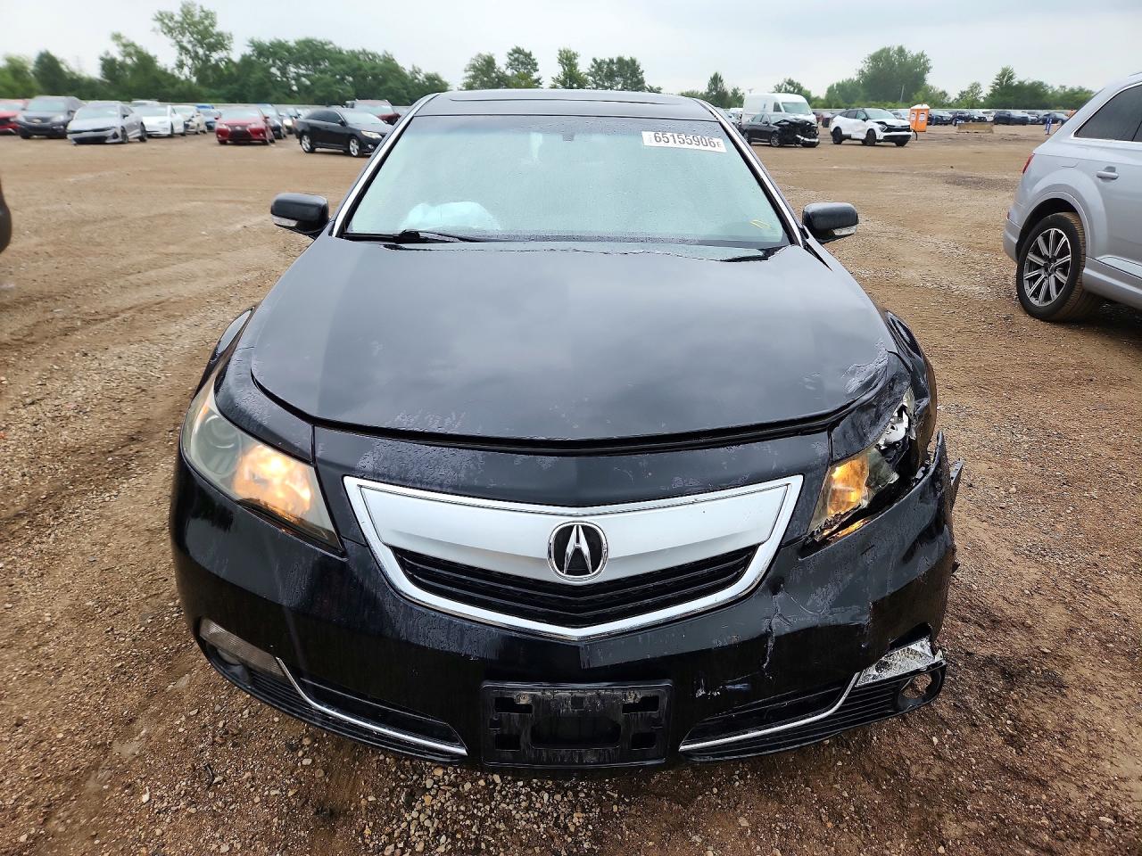 2012 Acura Tl Черный vin: 19UUA8F56CA025940