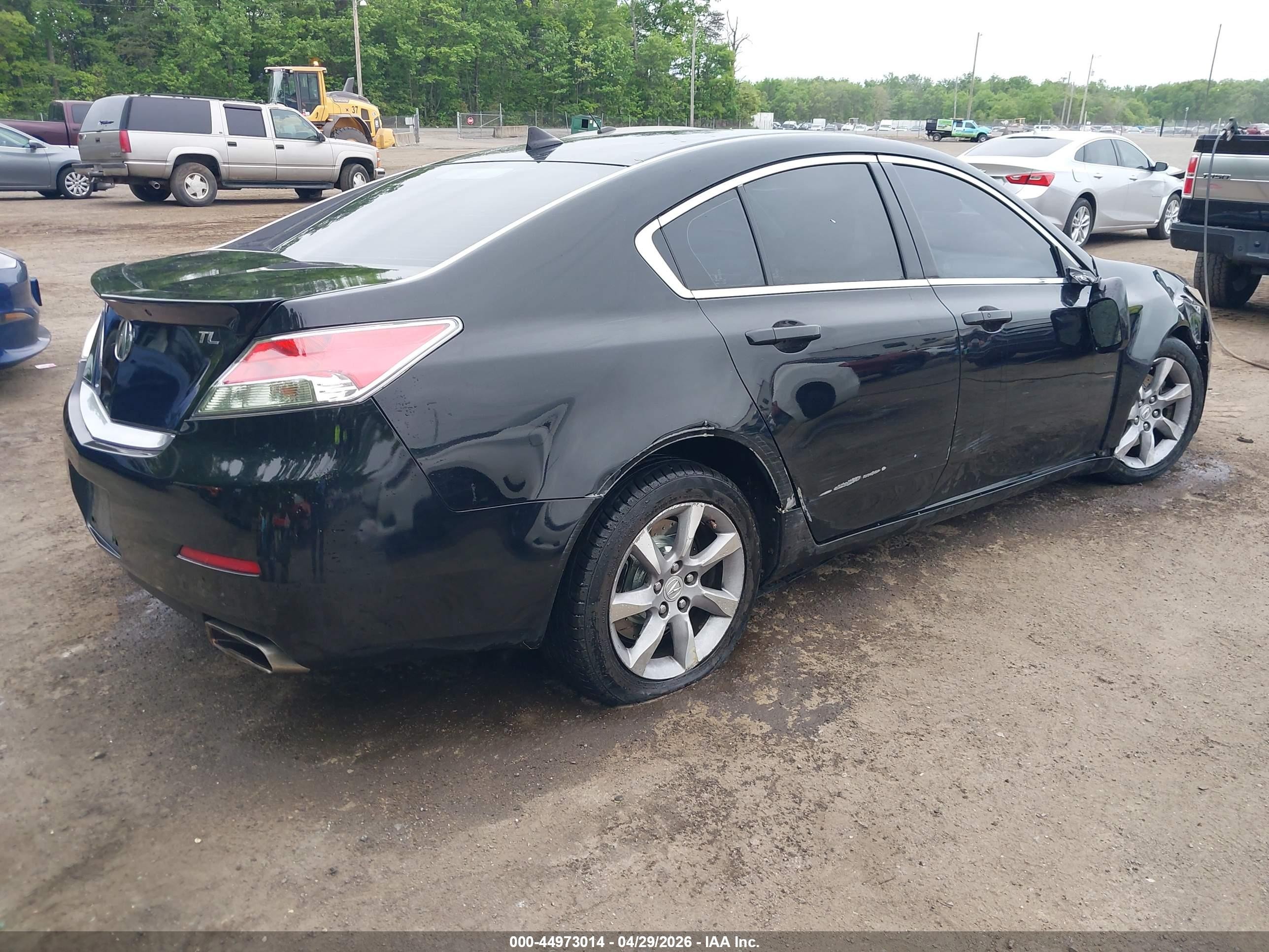 2012 Acura Tl 3.5 Черный vin: 19UUA8F56CA033343