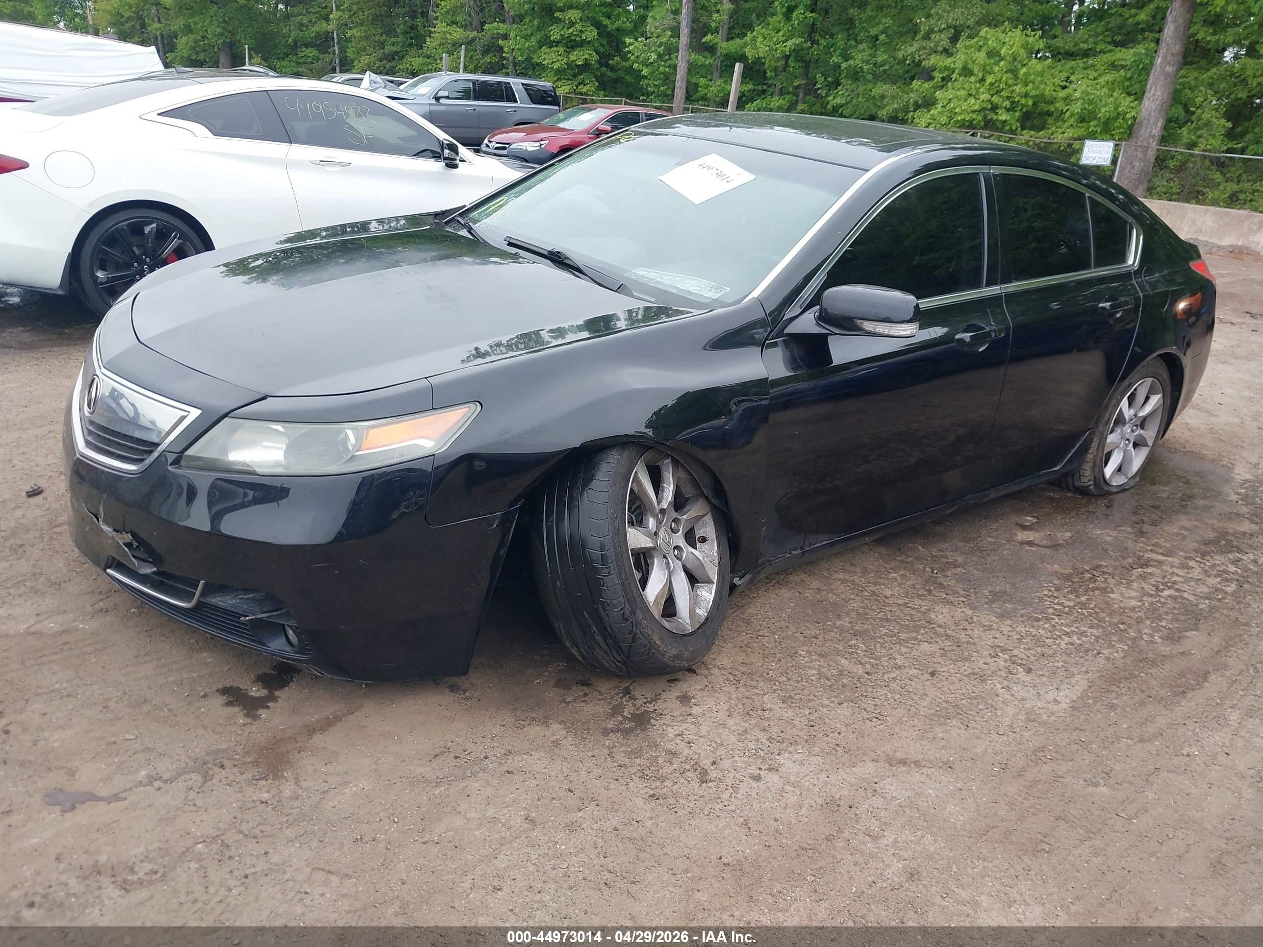 2012 Acura Tl 3.5 Черный vin: 19UUA8F56CA033343