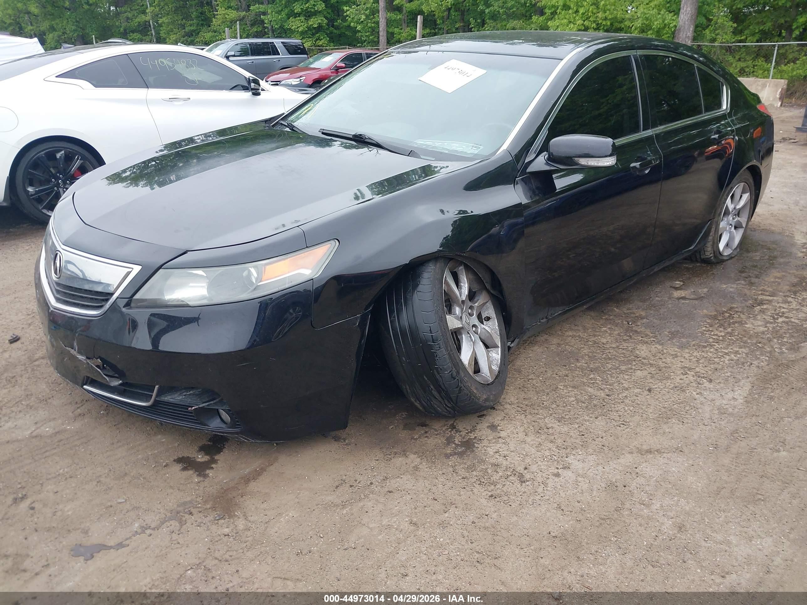 2012 Acura Tl 3.5 Черный vin: 19UUA8F56CA033343