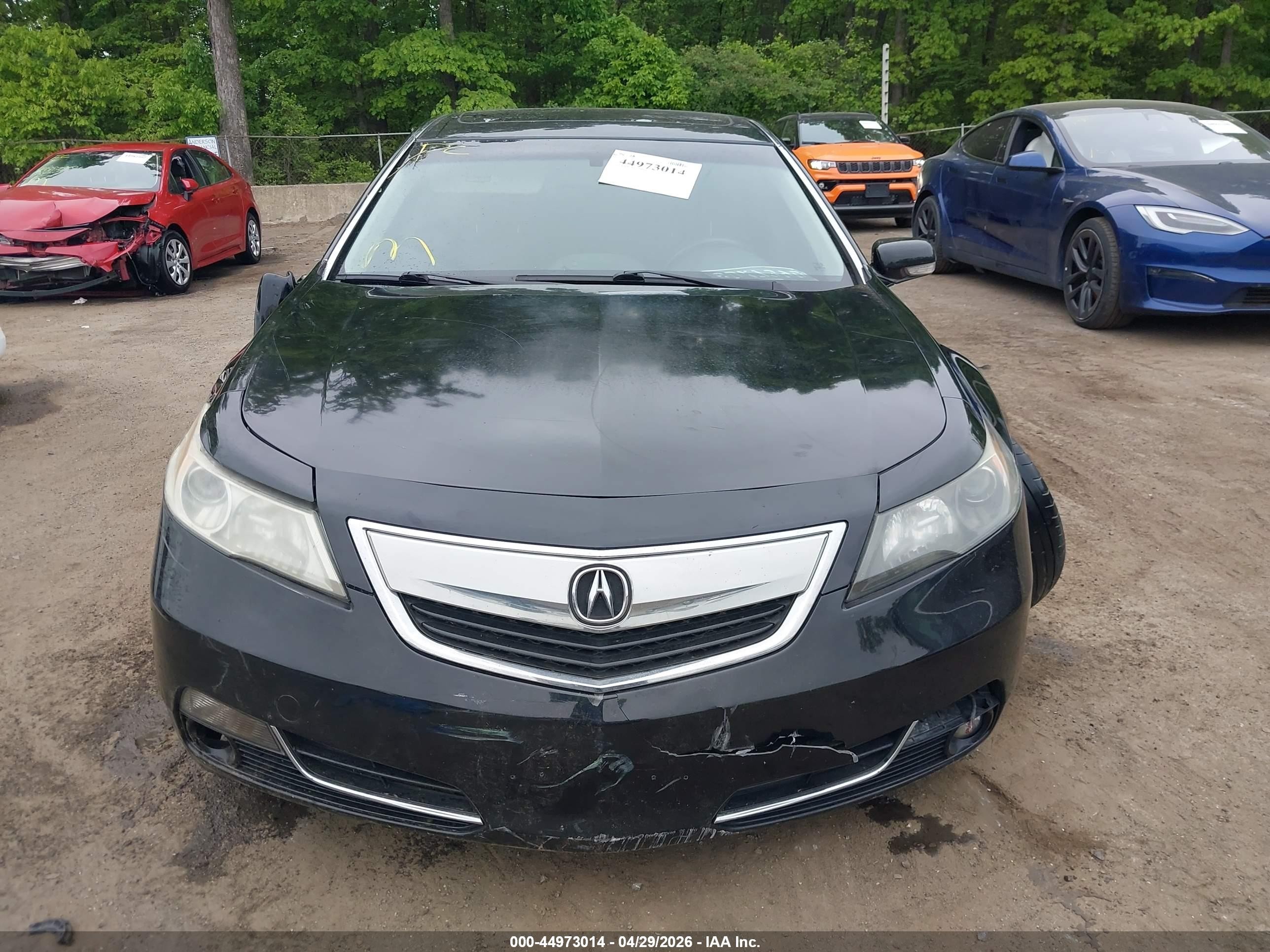 2012 Acura Tl 3.5 Черный vin: 19UUA8F56CA033343