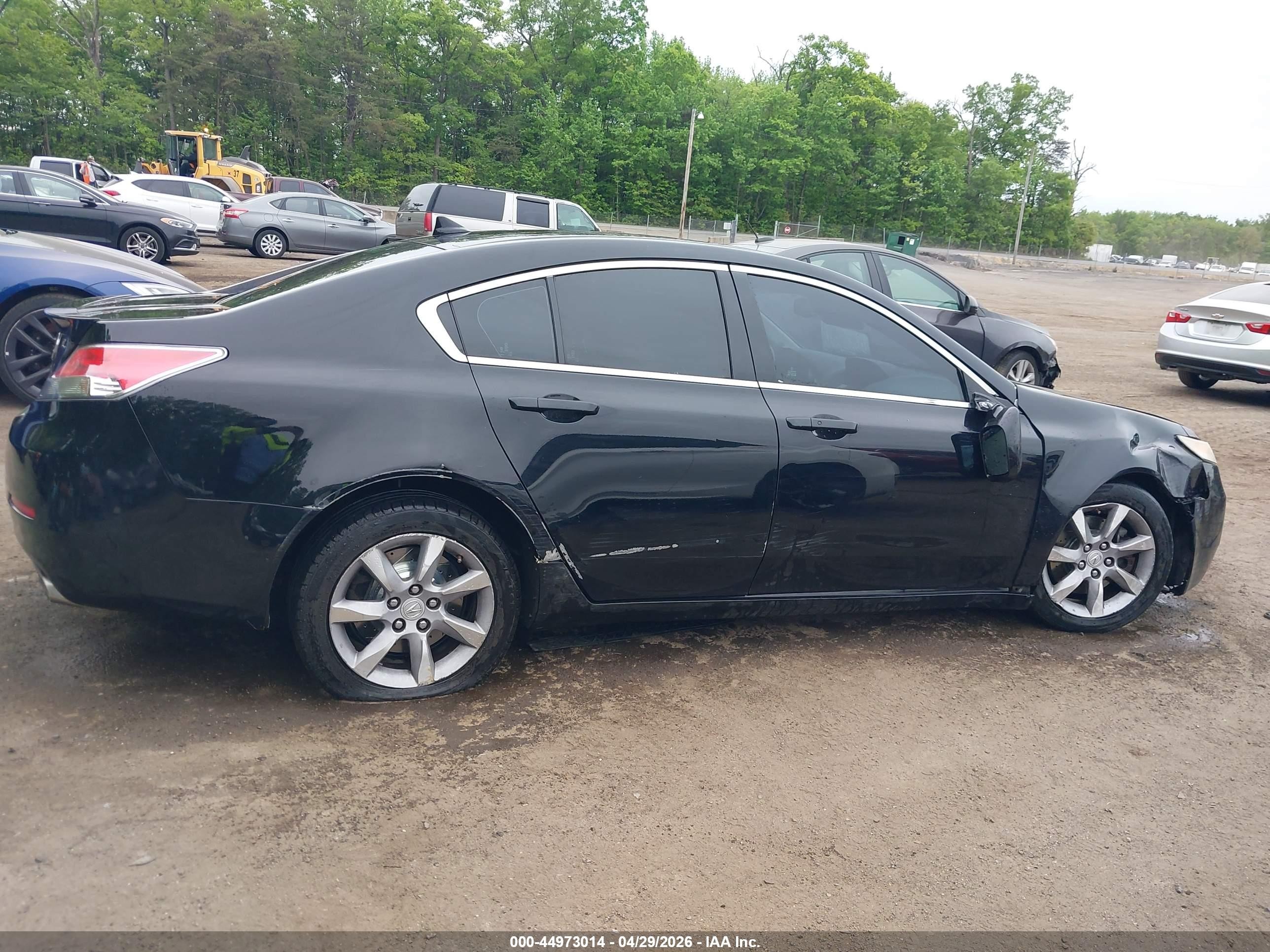 2012 Acura Tl 3.5 Черный vin: 19UUA8F56CA033343