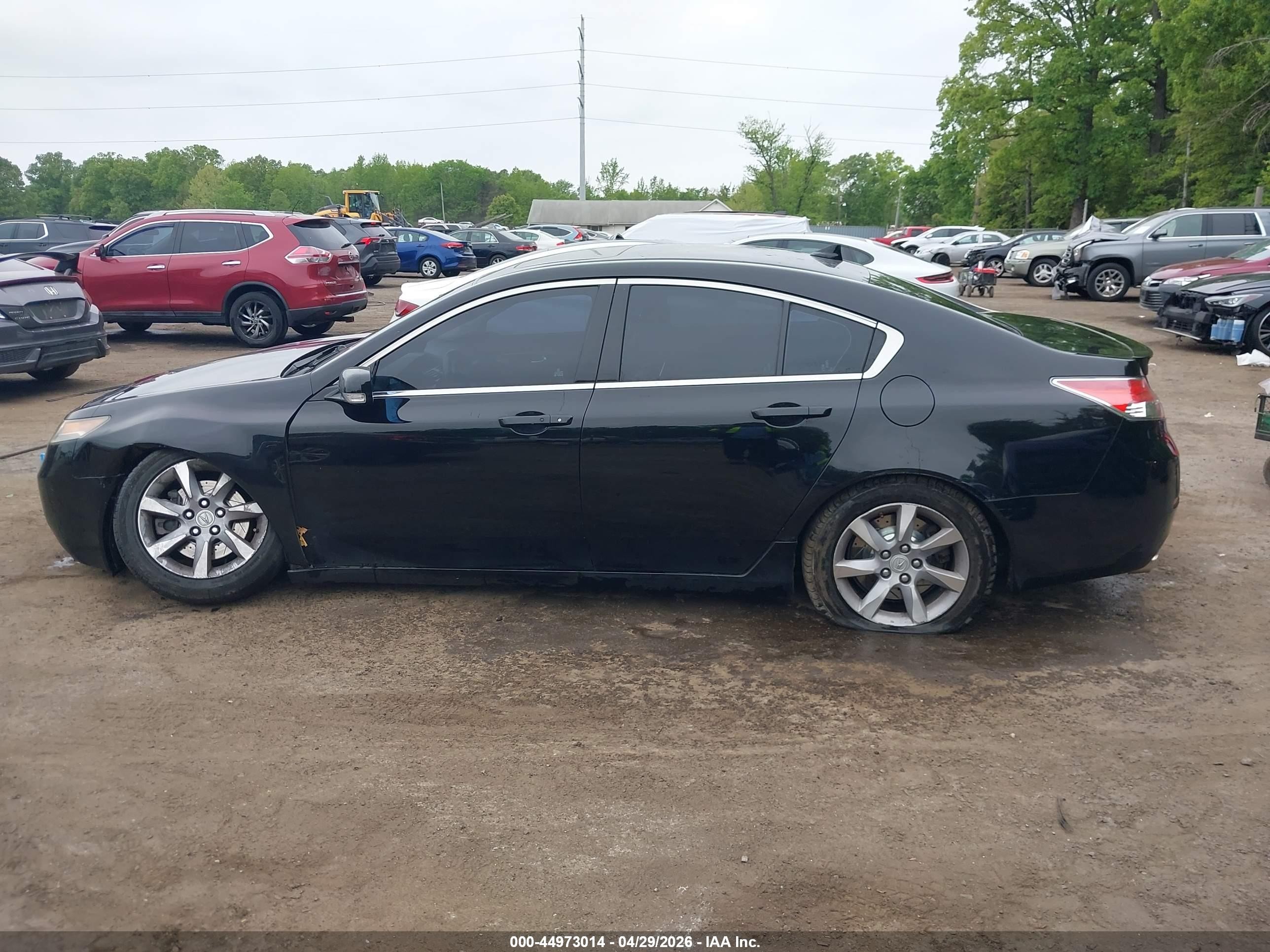 2012 Acura Tl 3.5 Черный vin: 19UUA8F56CA033343