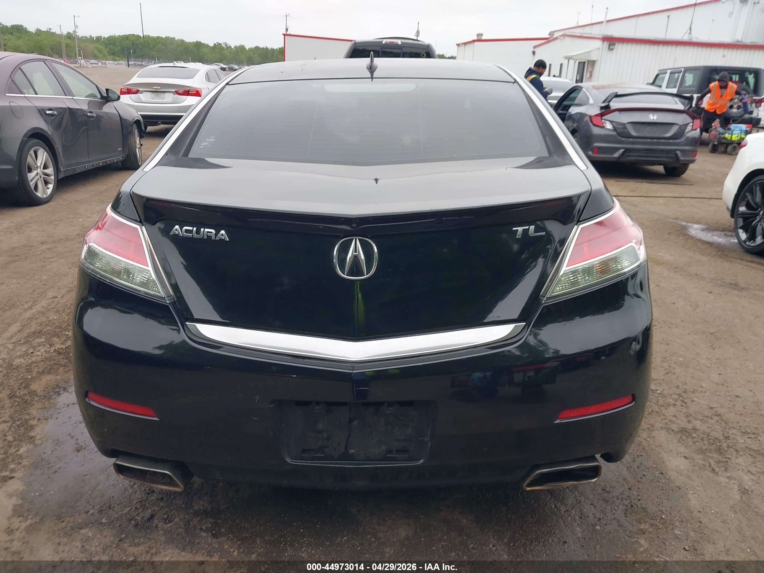 2012 Acura Tl 3.5 Черный vin: 19UUA8F56CA033343