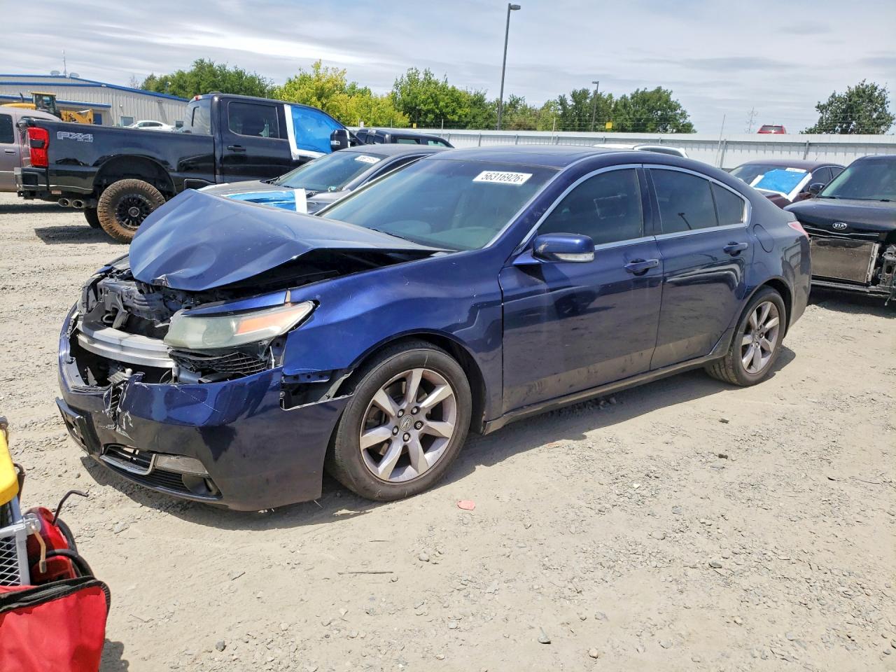 2013 Acura Tl Tech Blue vin: 19UUA8F56DA005804