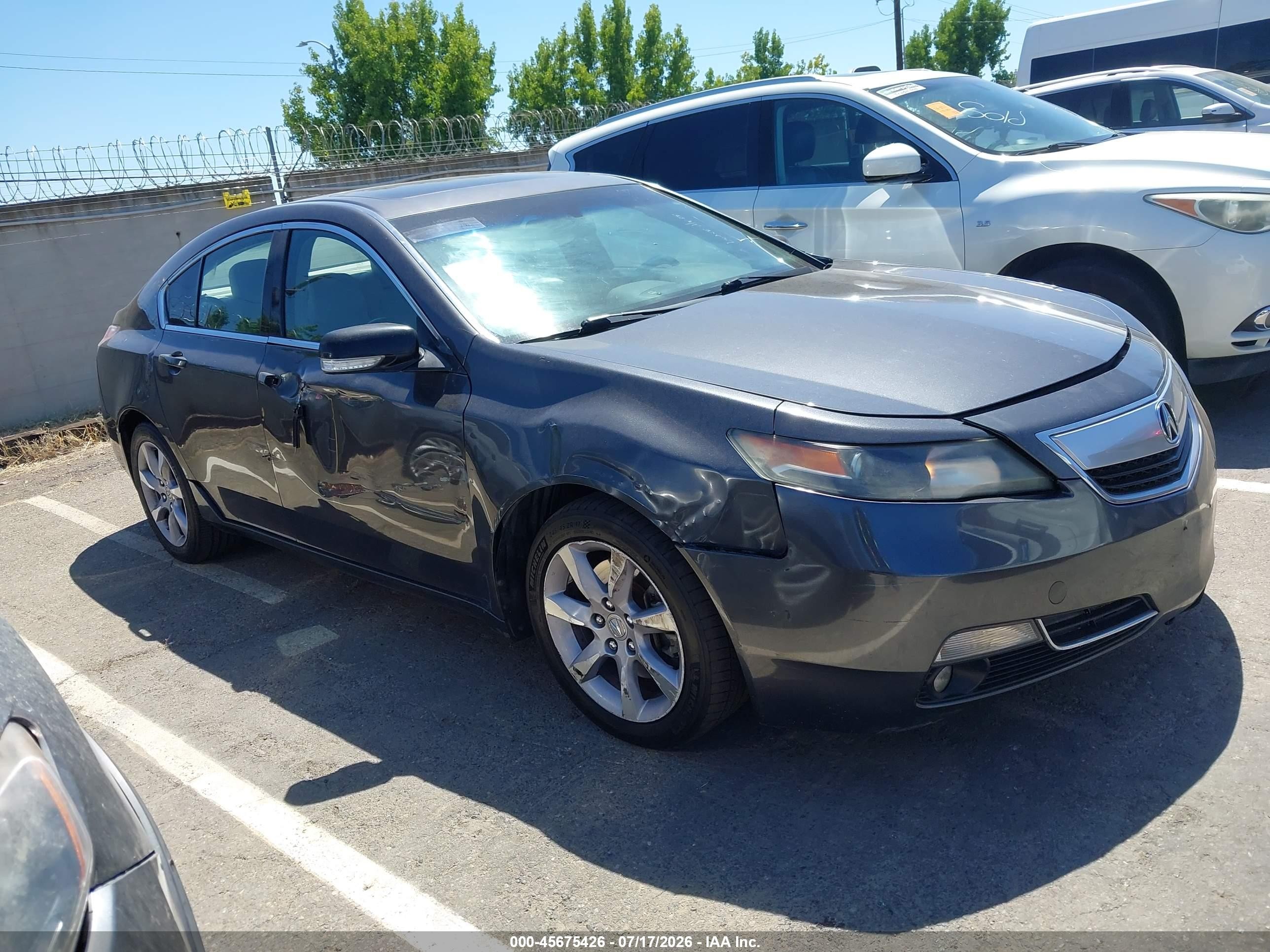 2013 Acura Tl 3.5 Gray vin: 19UUA8F56DA012719