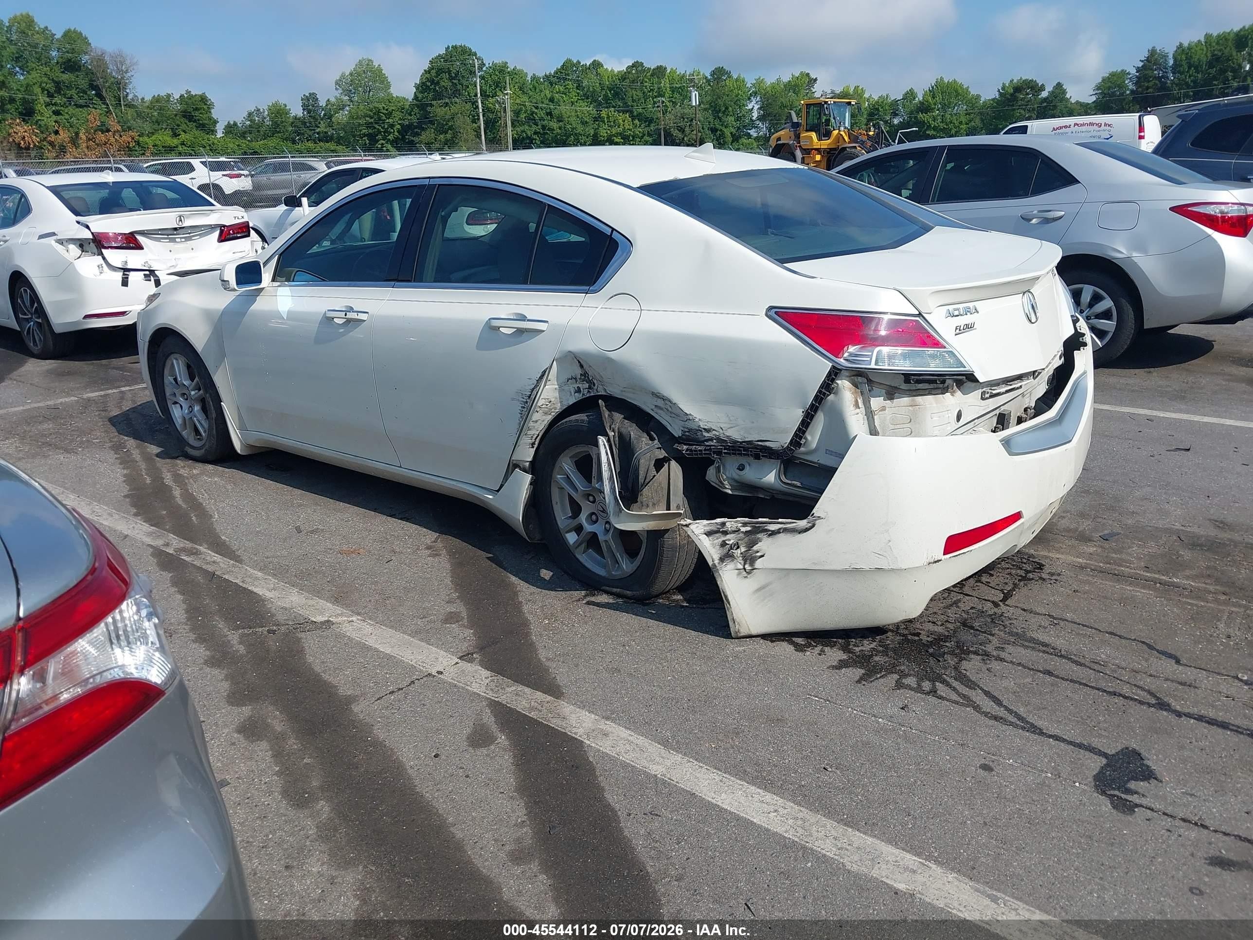 2010 Acura Tl 3.5 White vin: 19UUA8F57AA008688