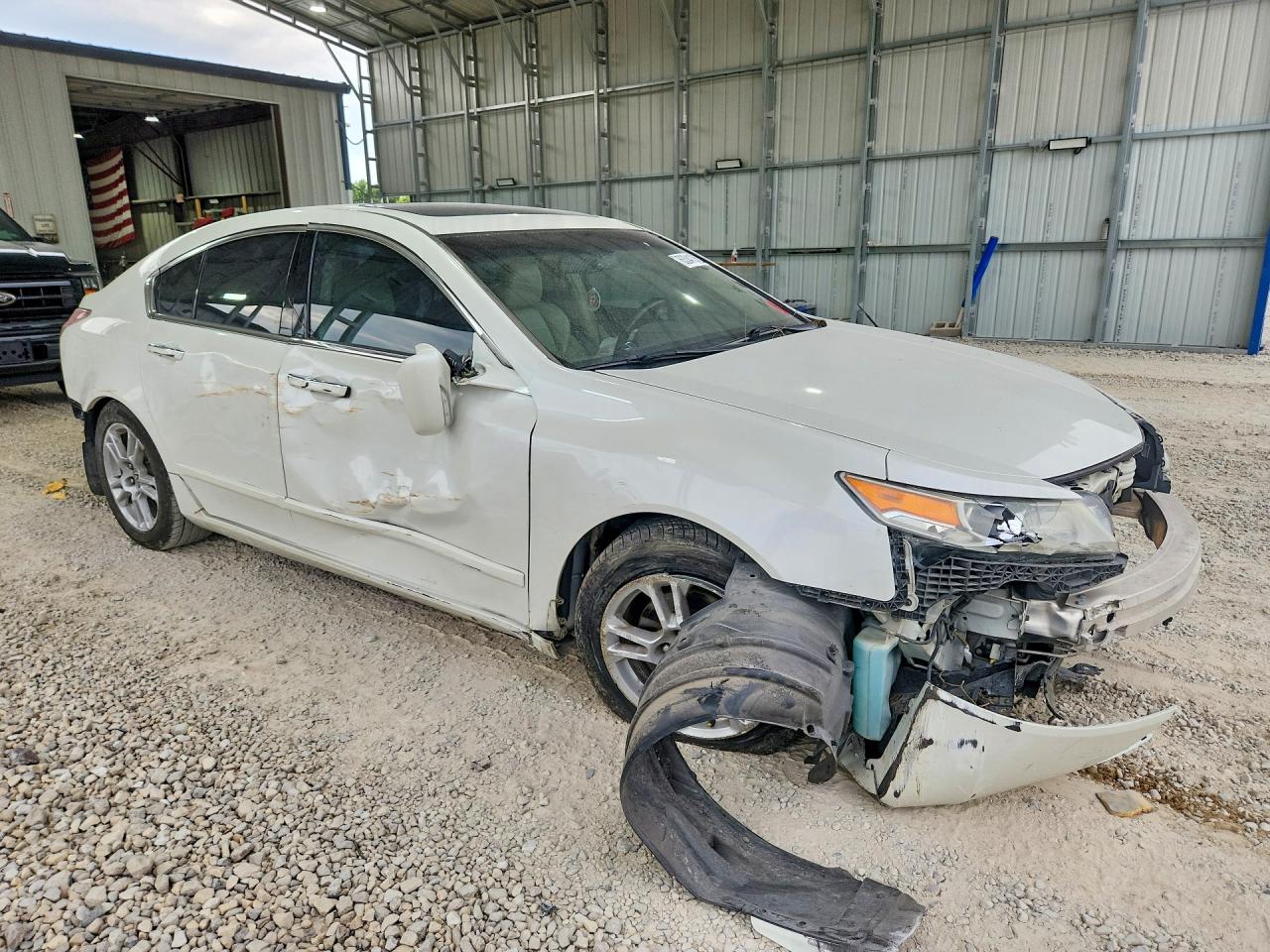 2010 Acura Tl White vin: 19UUA8F57AA012143