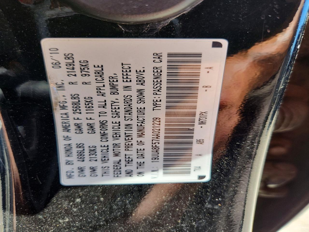 2010 Acura Tl Black vin: 19UUA8F57AA021229