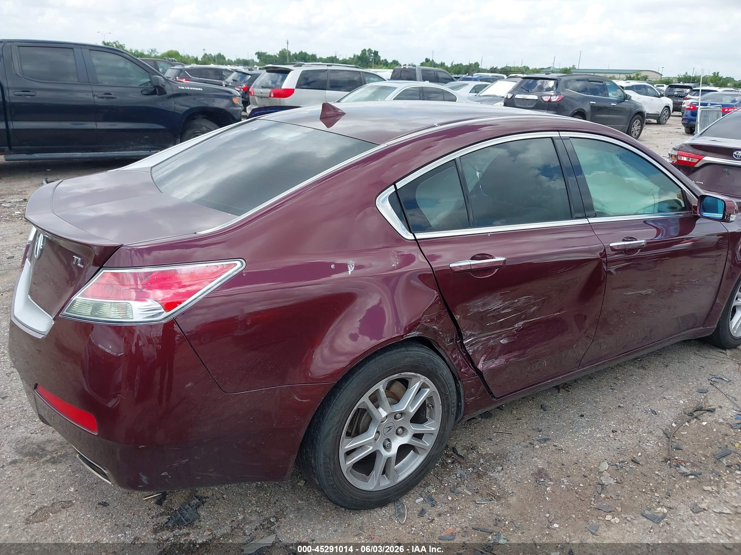 2011 Acura Tl 3.5 Burgundy vin: 19UUA8F57BA008286