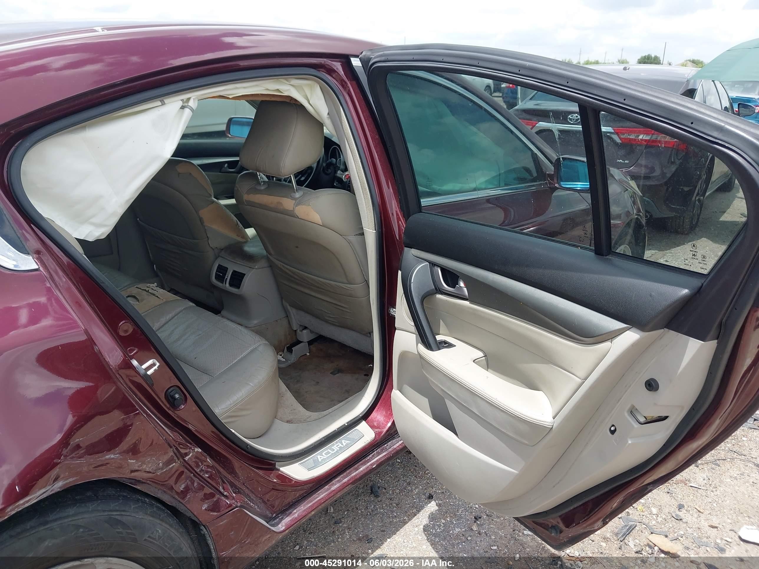 2011 Acura Tl 3.5 Burgundy vin: 19UUA8F57BA008286