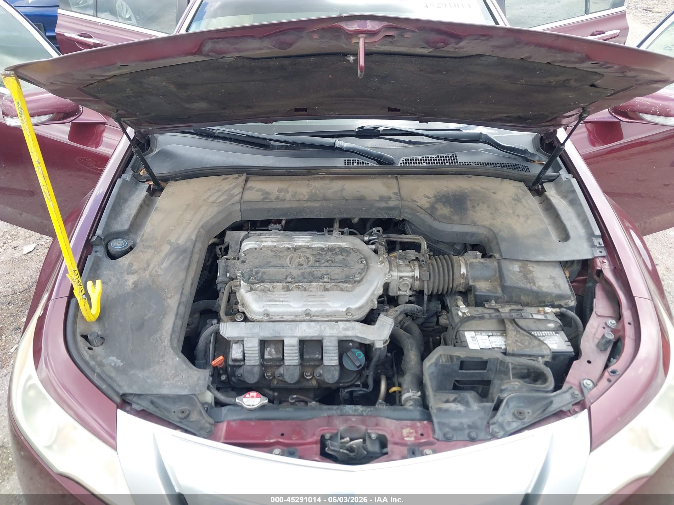 2011 Acura Tl 3.5 Burgundy vin: 19UUA8F57BA008286