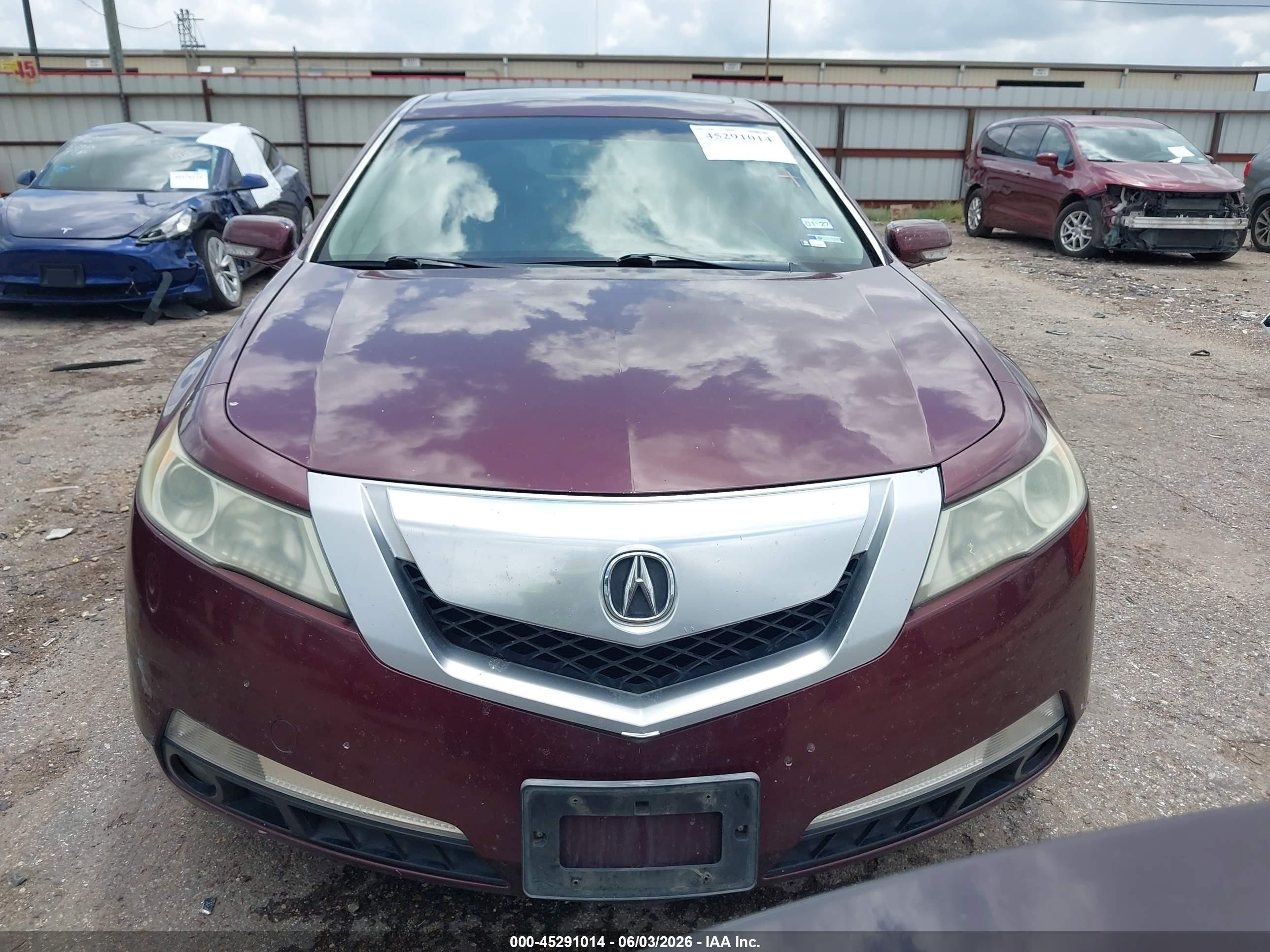 2011 Acura Tl 3.5 Burgundy vin: 19UUA8F57BA008286