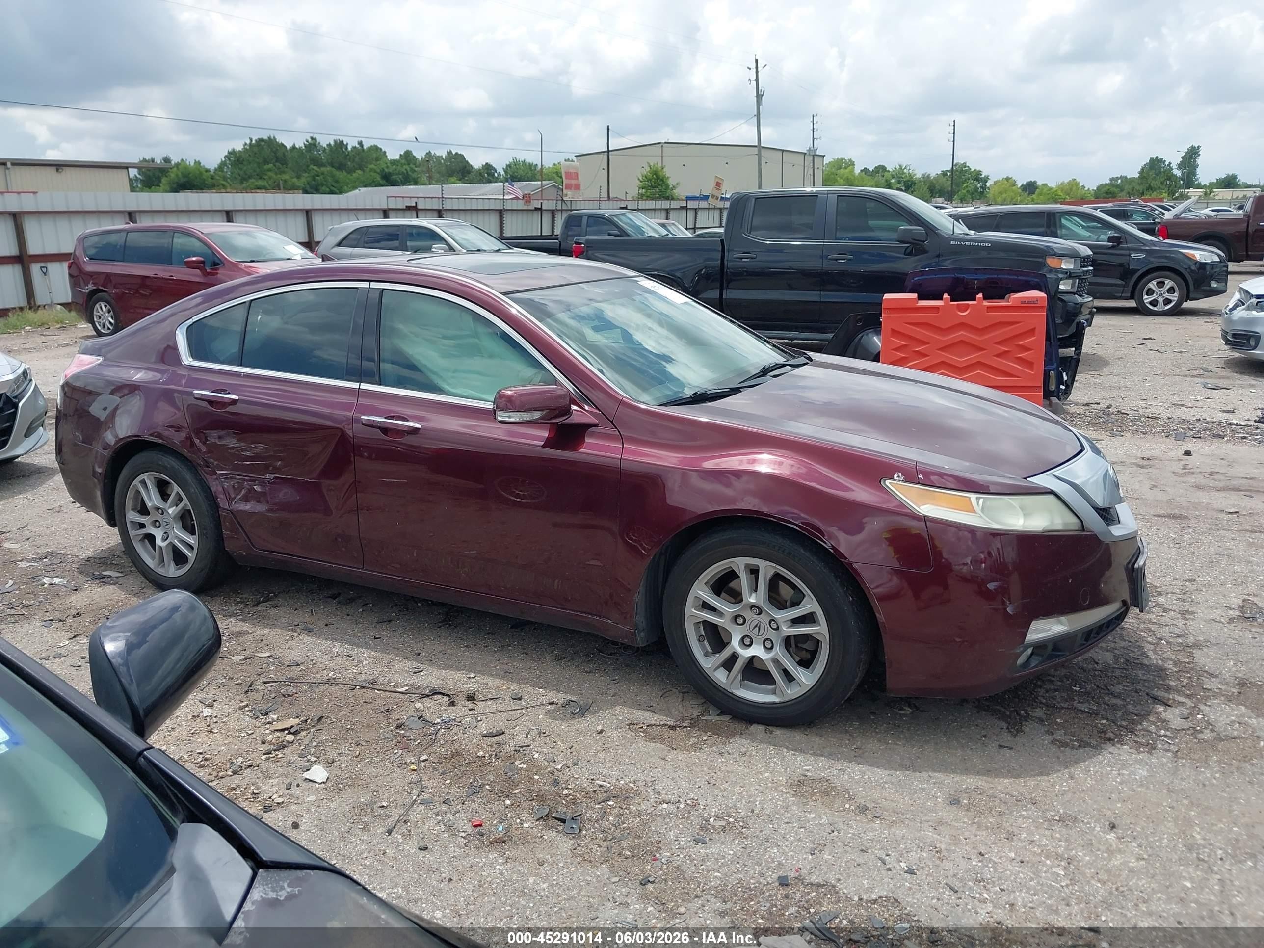 2011 Acura Tl 3.5 Burgundy vin: 19UUA8F57BA008286