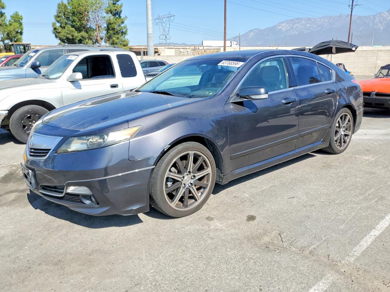 2012 Acura Tl Charcoal vin: 19UUA8F57CA005373