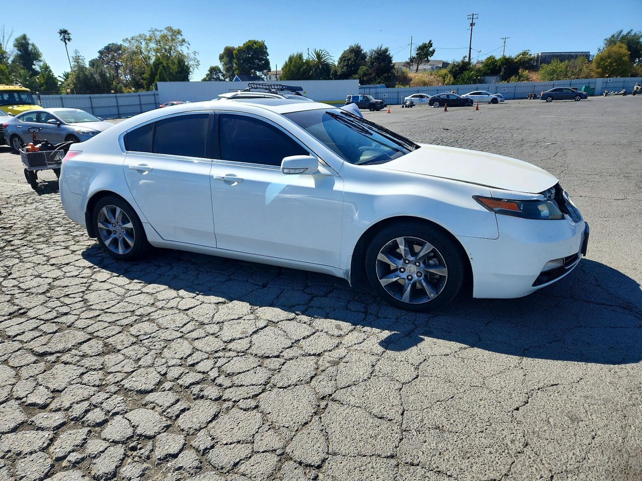 2012 Acura Tl White vin: 19UUA8F57CA009469