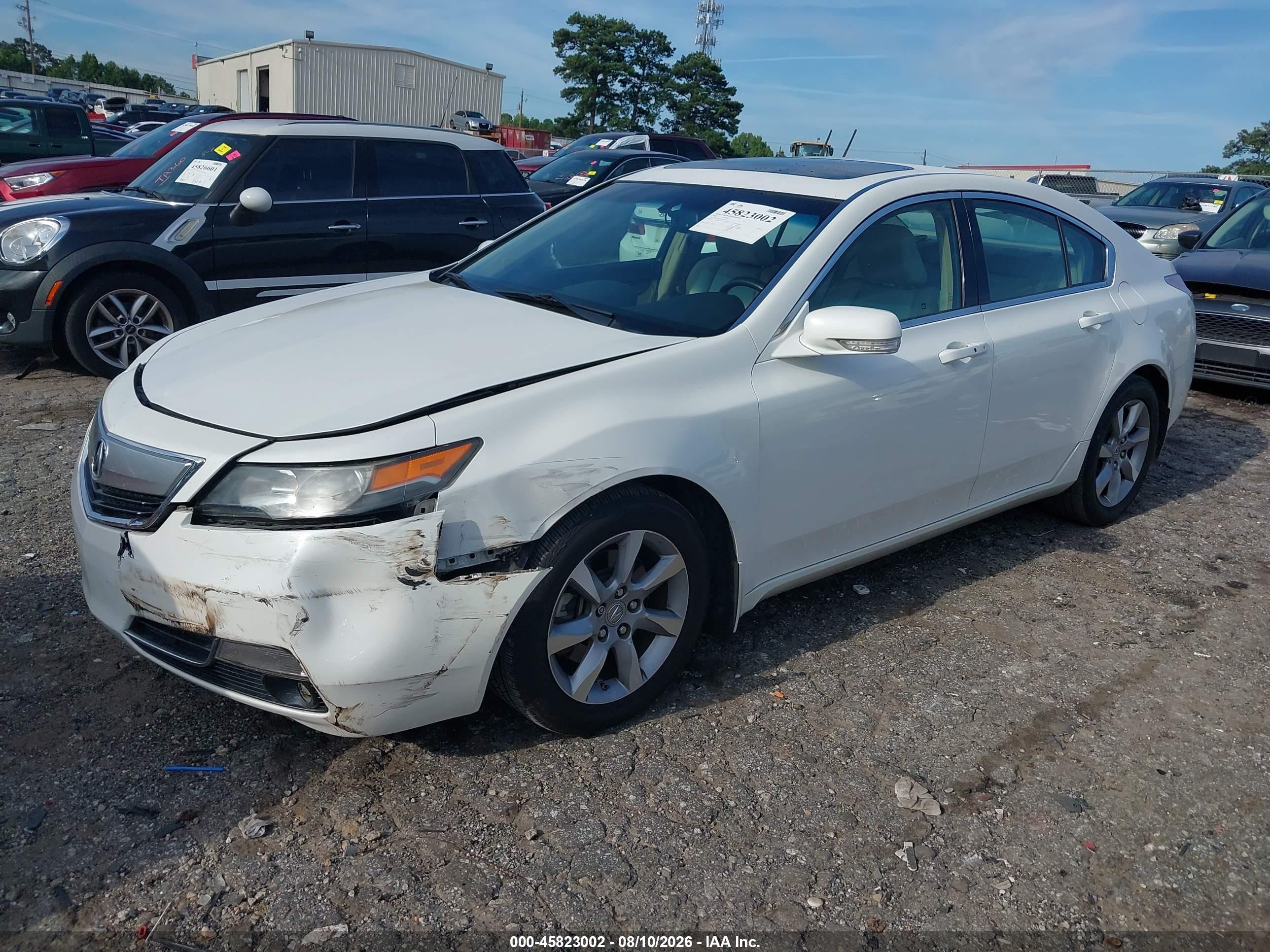 2012 Acura Tl 3.5 Белый vin: 19UUA8F57CA015577