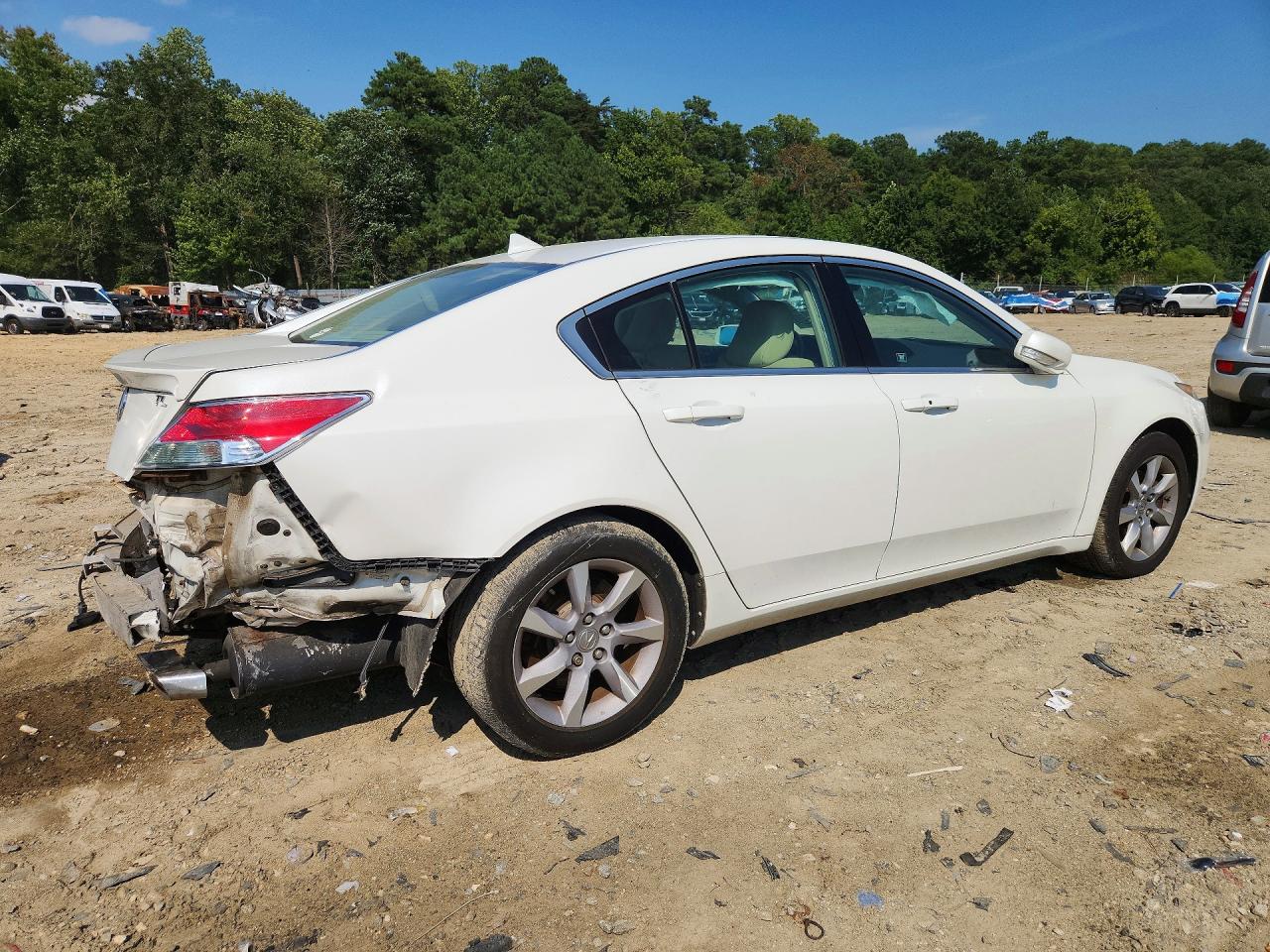 2012 Acura Tl White vin: 19UUA8F57CA038891