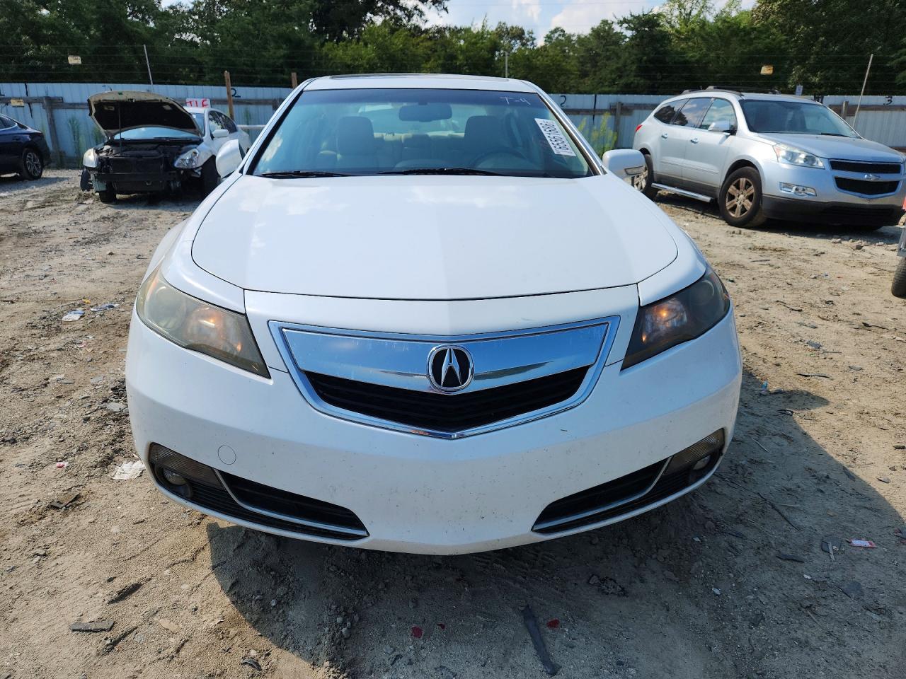 2012 Acura Tl White vin: 19UUA8F57CA038891