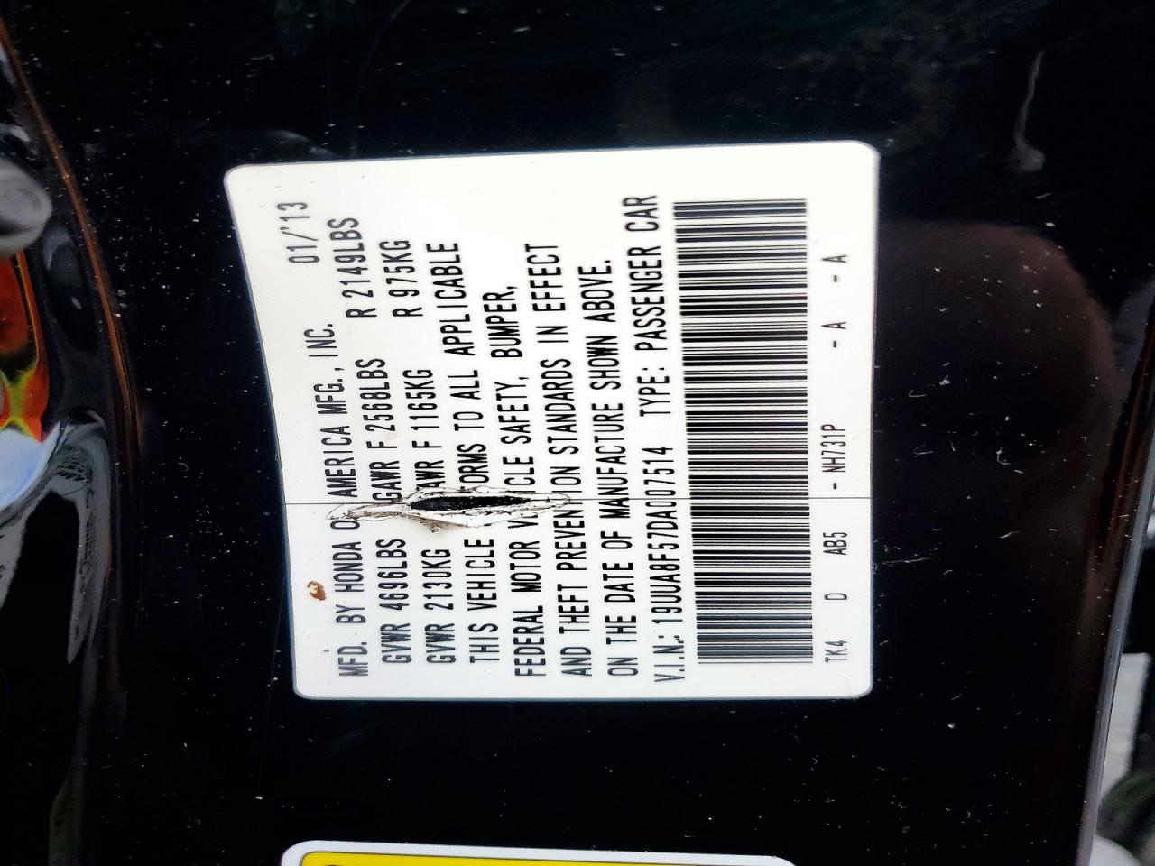 2013 Acura Tl Tech Black vin: 19UUA8F57DA007514
