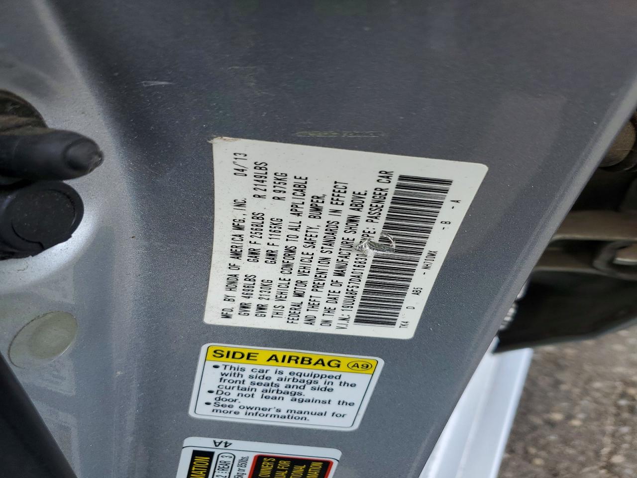 2013 Acura Tl Tech Silver vin: 19UUA8F57DA016830