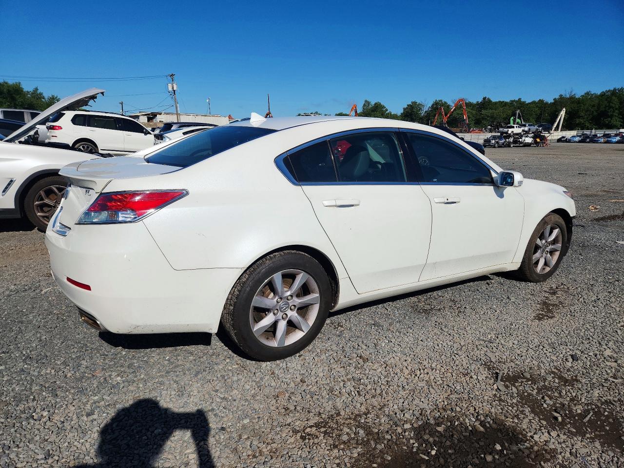 2014 Acura Tl Tech White vin: 19UUA8F57EA003013
