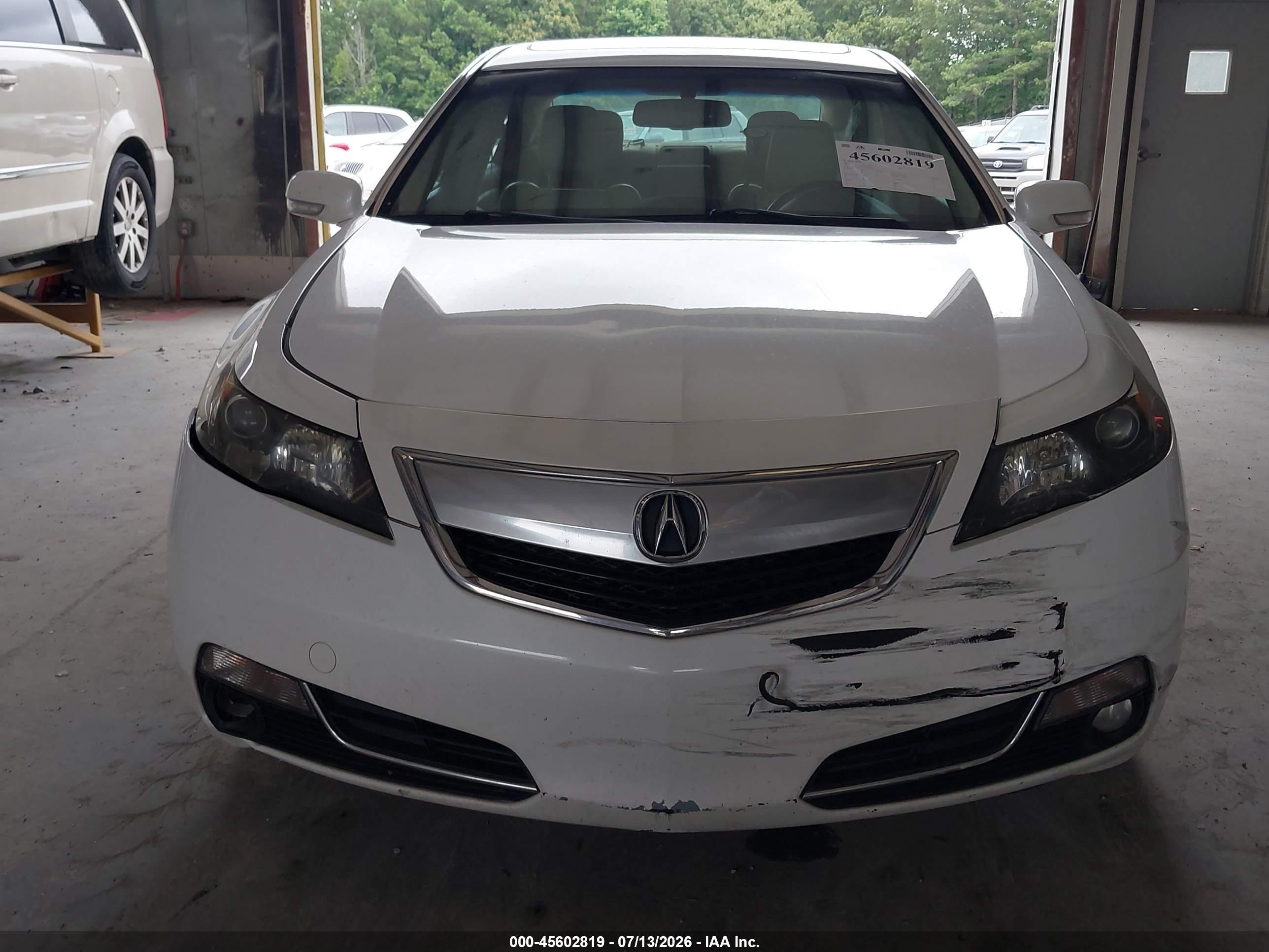 2014 Acura Tl 3.5 White vin: 19UUA8F57EA006929