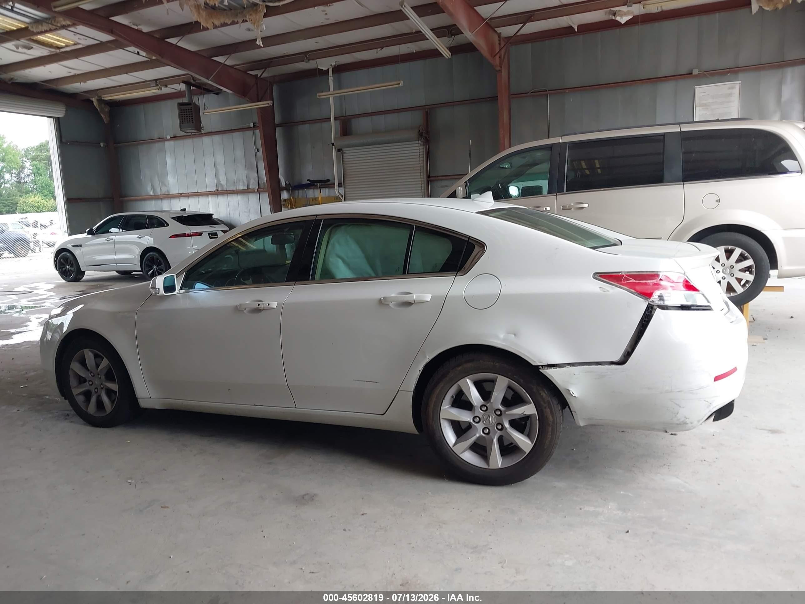 2014 Acura Tl 3.5 White vin: 19UUA8F57EA006929