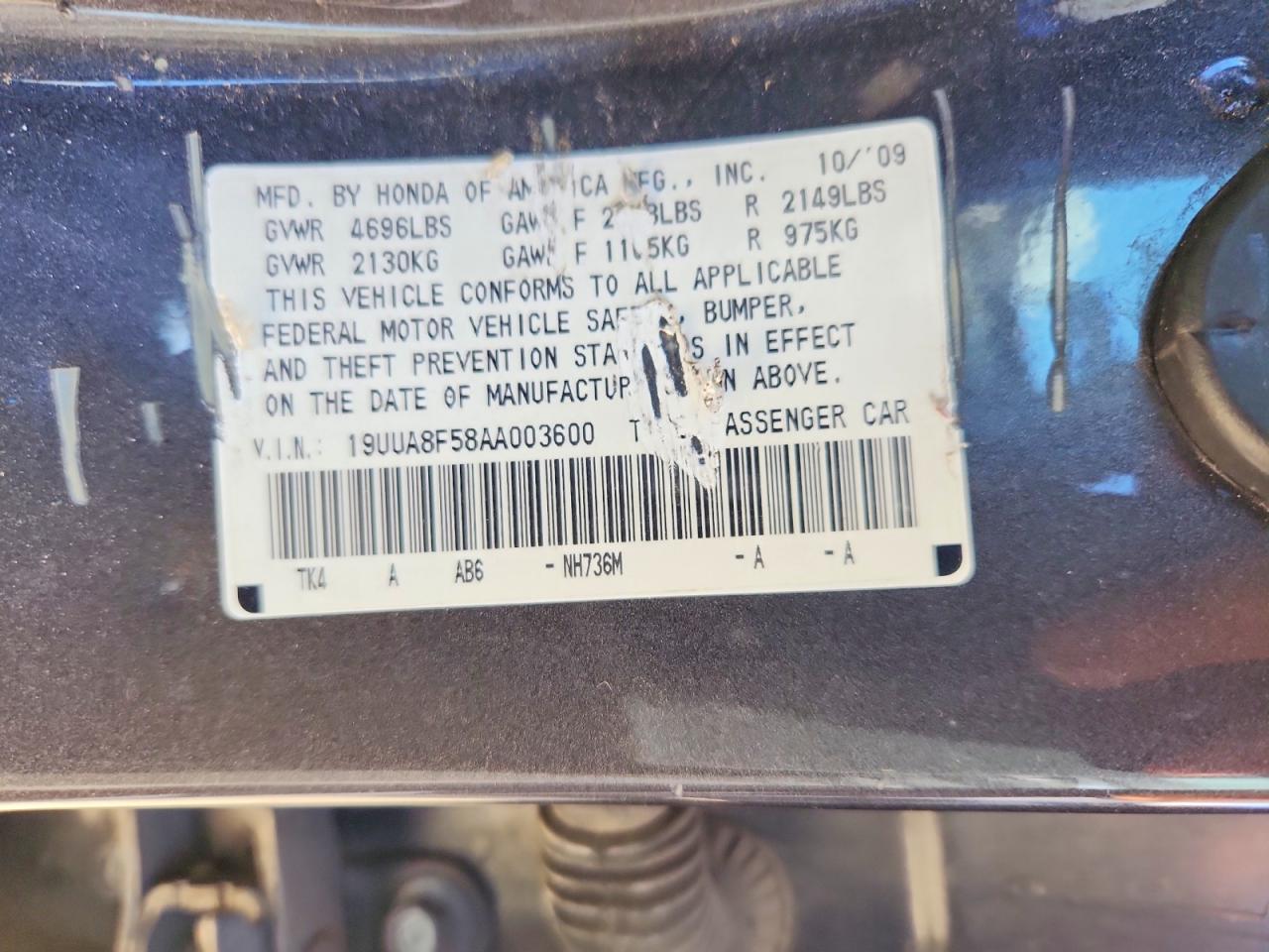 2010 Acura Tl Gray vin: 19UUA8F58AA003600