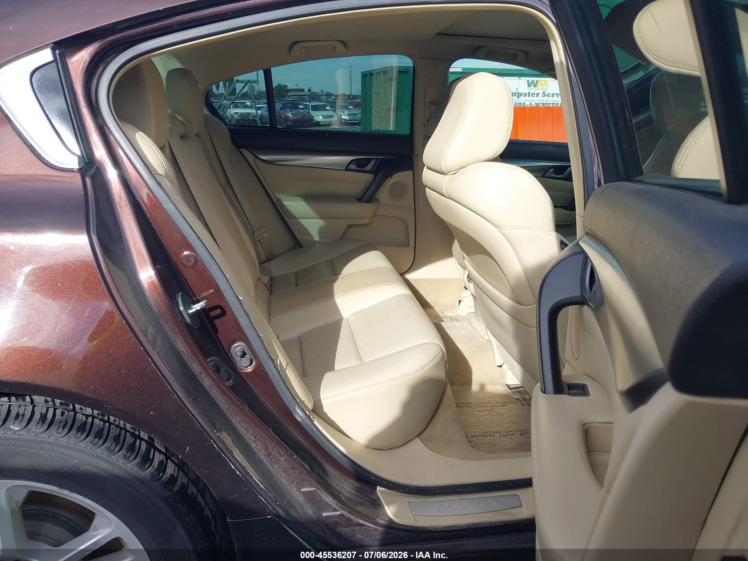 2010 Acura Tl 3.5 Burgundy vin: 19UUA8F58AA007873