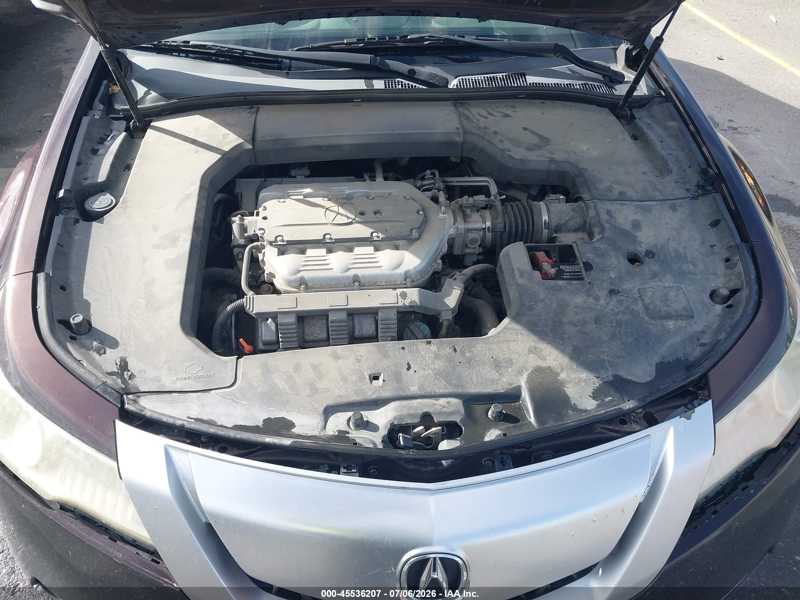 2010 Acura Tl 3.5 Burgundy vin: 19UUA8F58AA007873