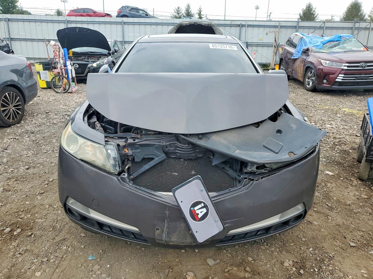2010 Acura Tl Серый vin: 19UUA8F58AA023345