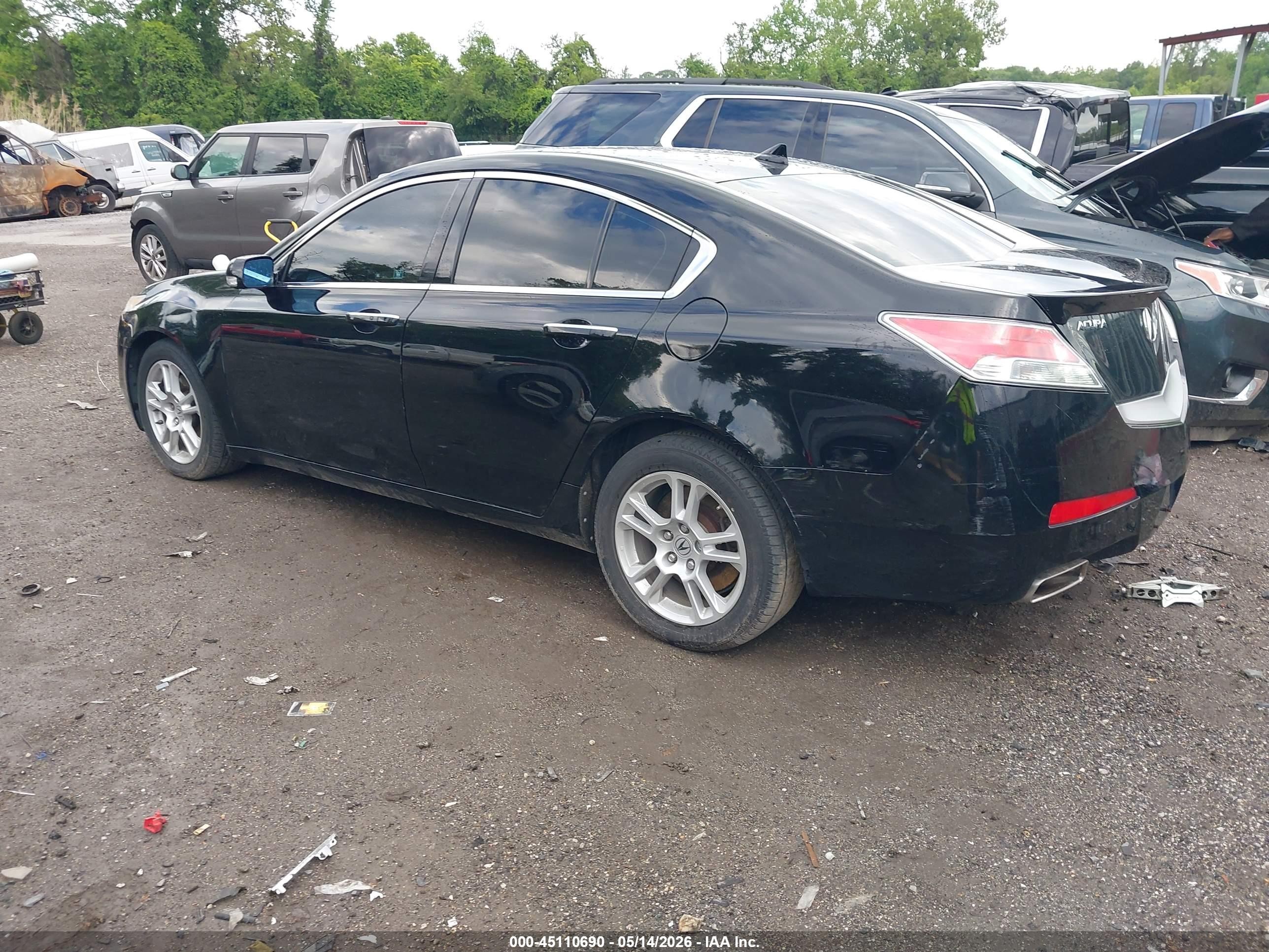 2011 Acura Tl 3.5 Black vin: 19UUA8F58BA005106