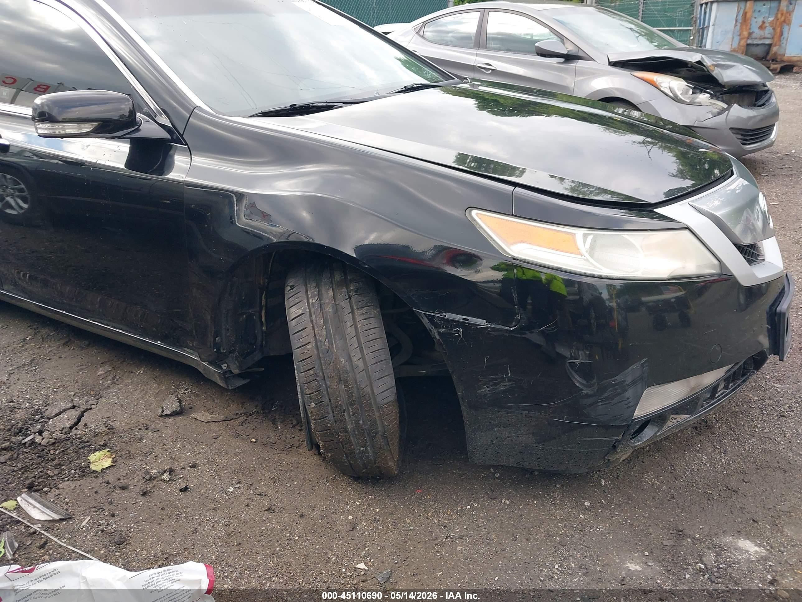 2011 Acura Tl 3.5 Black vin: 19UUA8F58BA005106