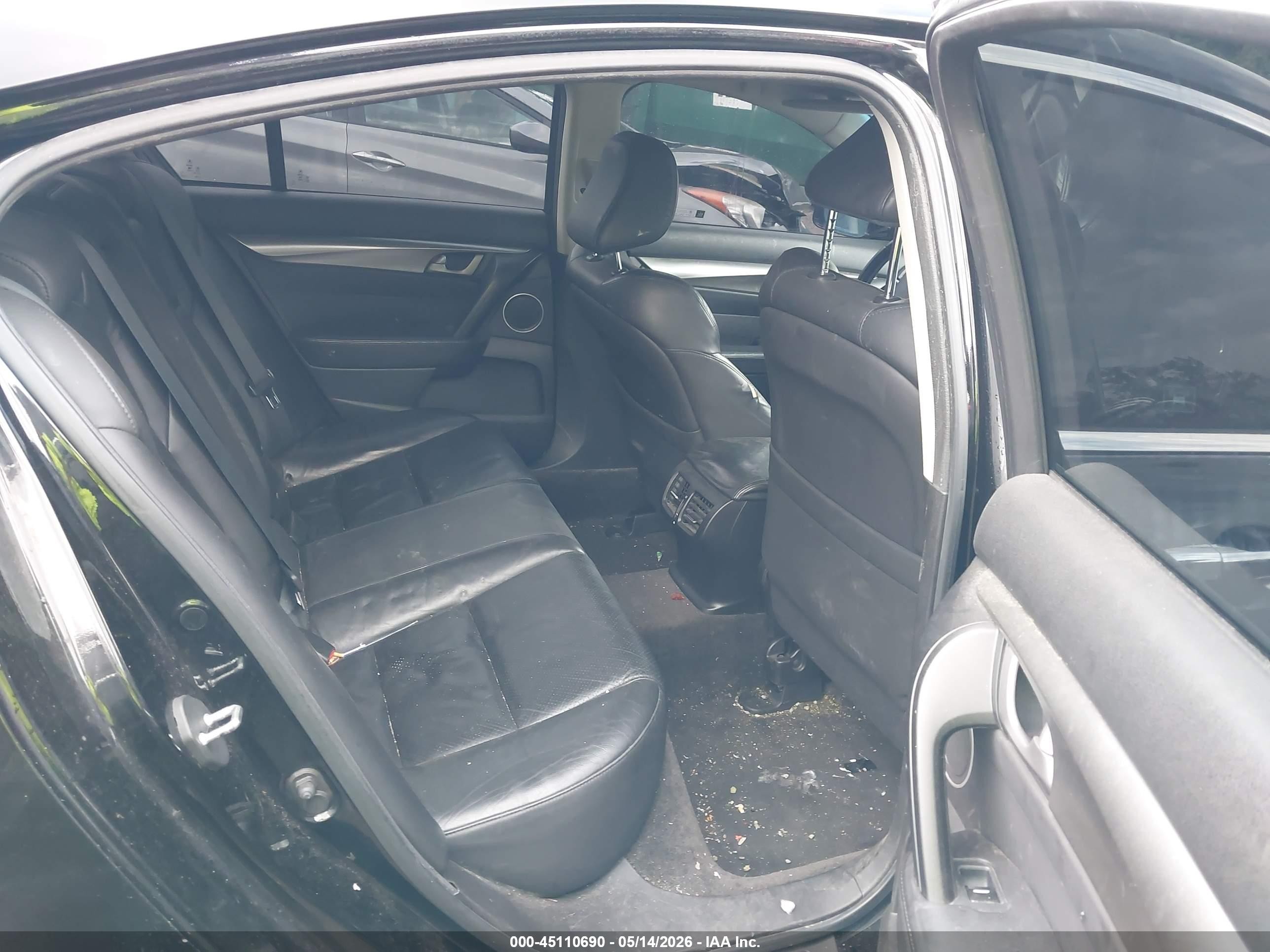 2011 Acura Tl 3.5 Black vin: 19UUA8F58BA005106