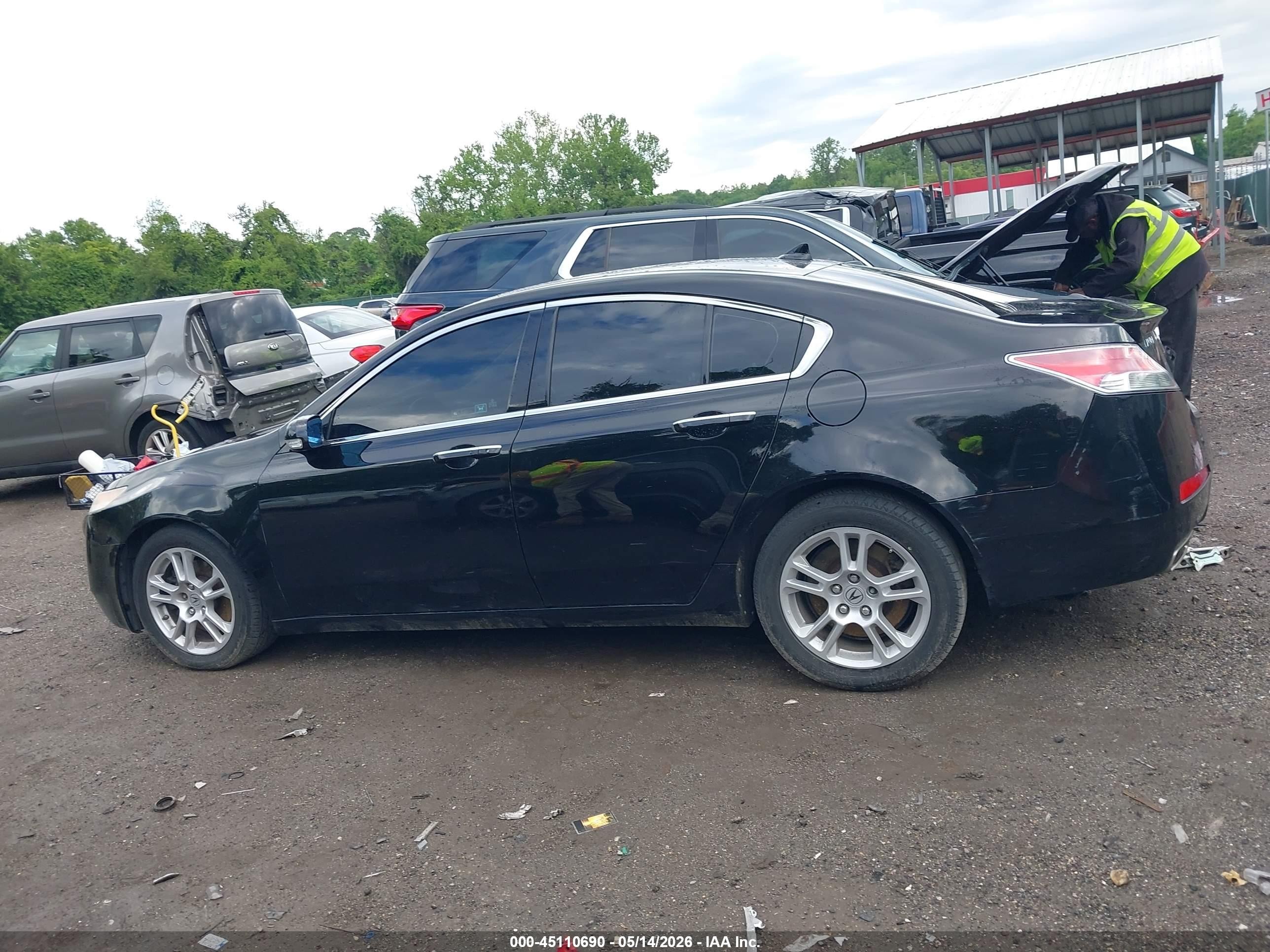 2011 Acura Tl 3.5 Black vin: 19UUA8F58BA005106