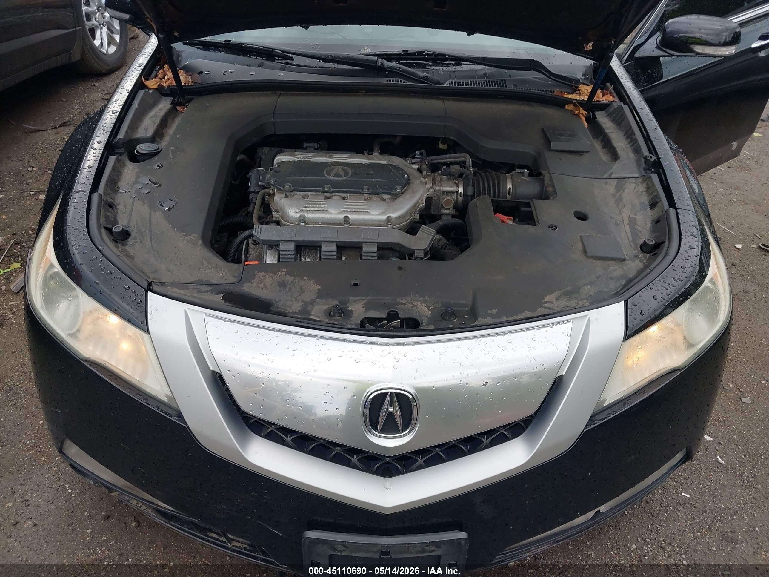 2011 Acura Tl 3.5 Black vin: 19UUA8F58BA005106
