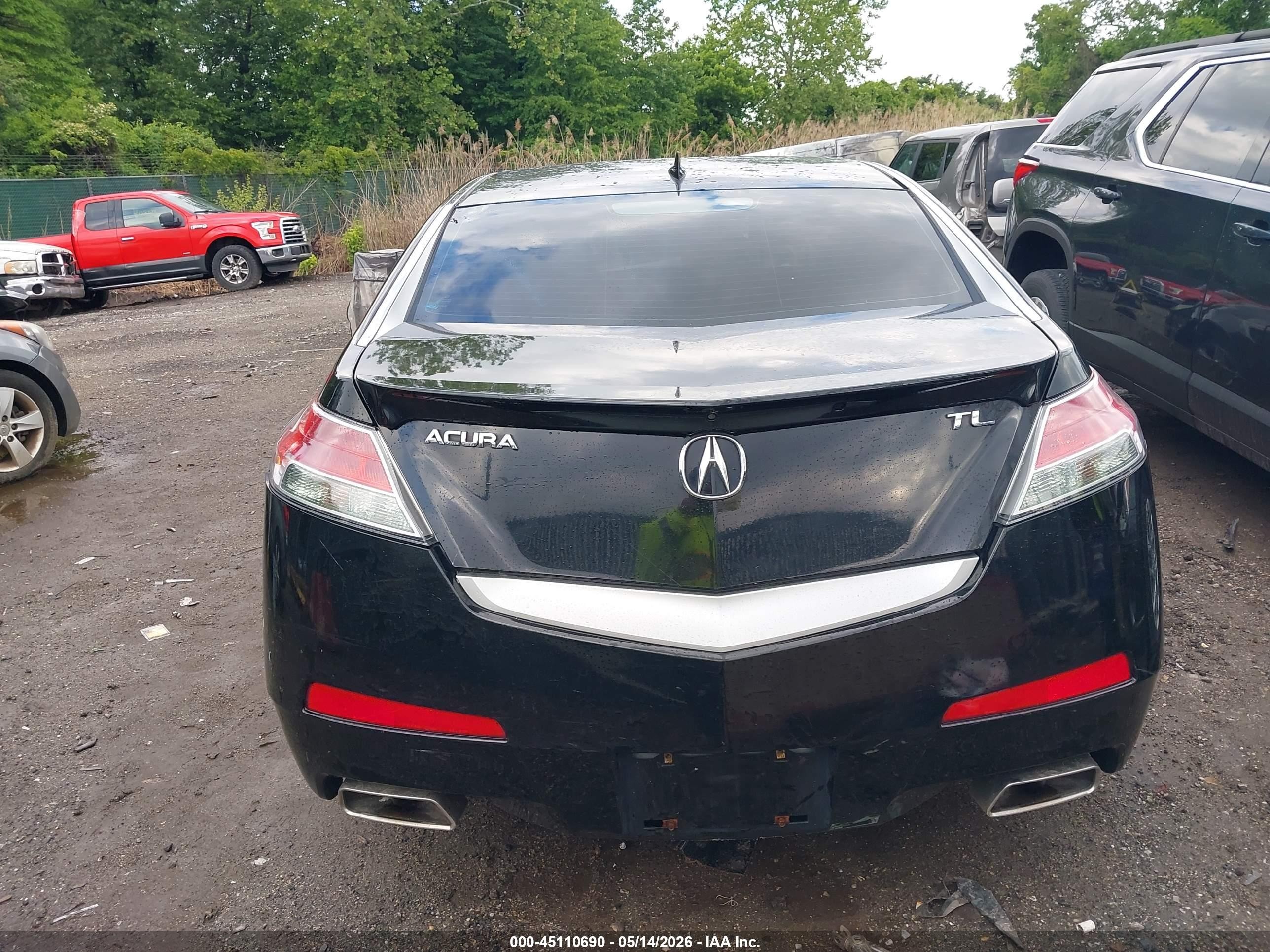 2011 Acura Tl 3.5 Black vin: 19UUA8F58BA005106