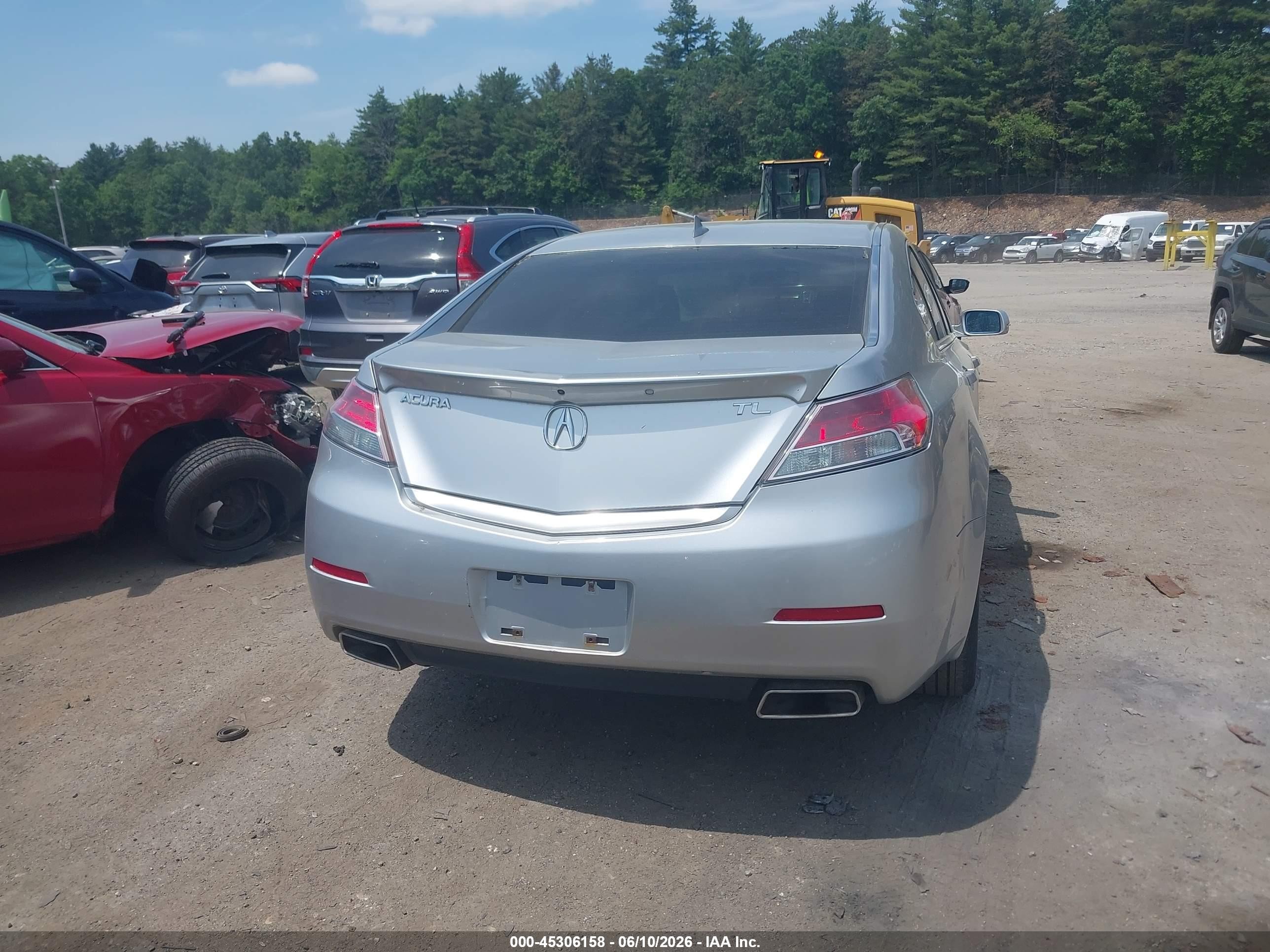 2012 Acura Tl 3.5 Серебряный vin: 19UUA8F58CA013580