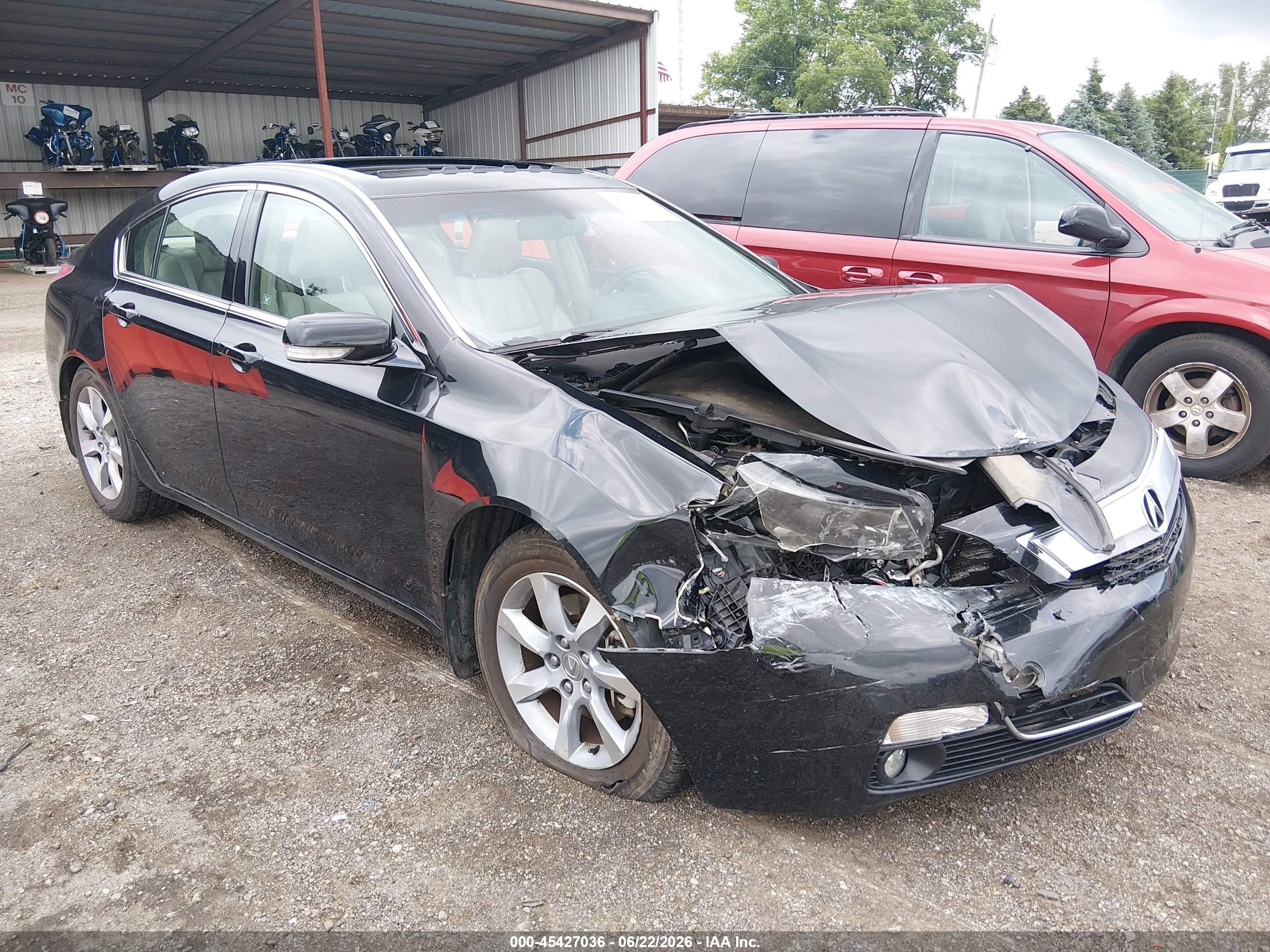 2012 Acura Tl 3.5 Black vin: 19UUA8F58CA018228