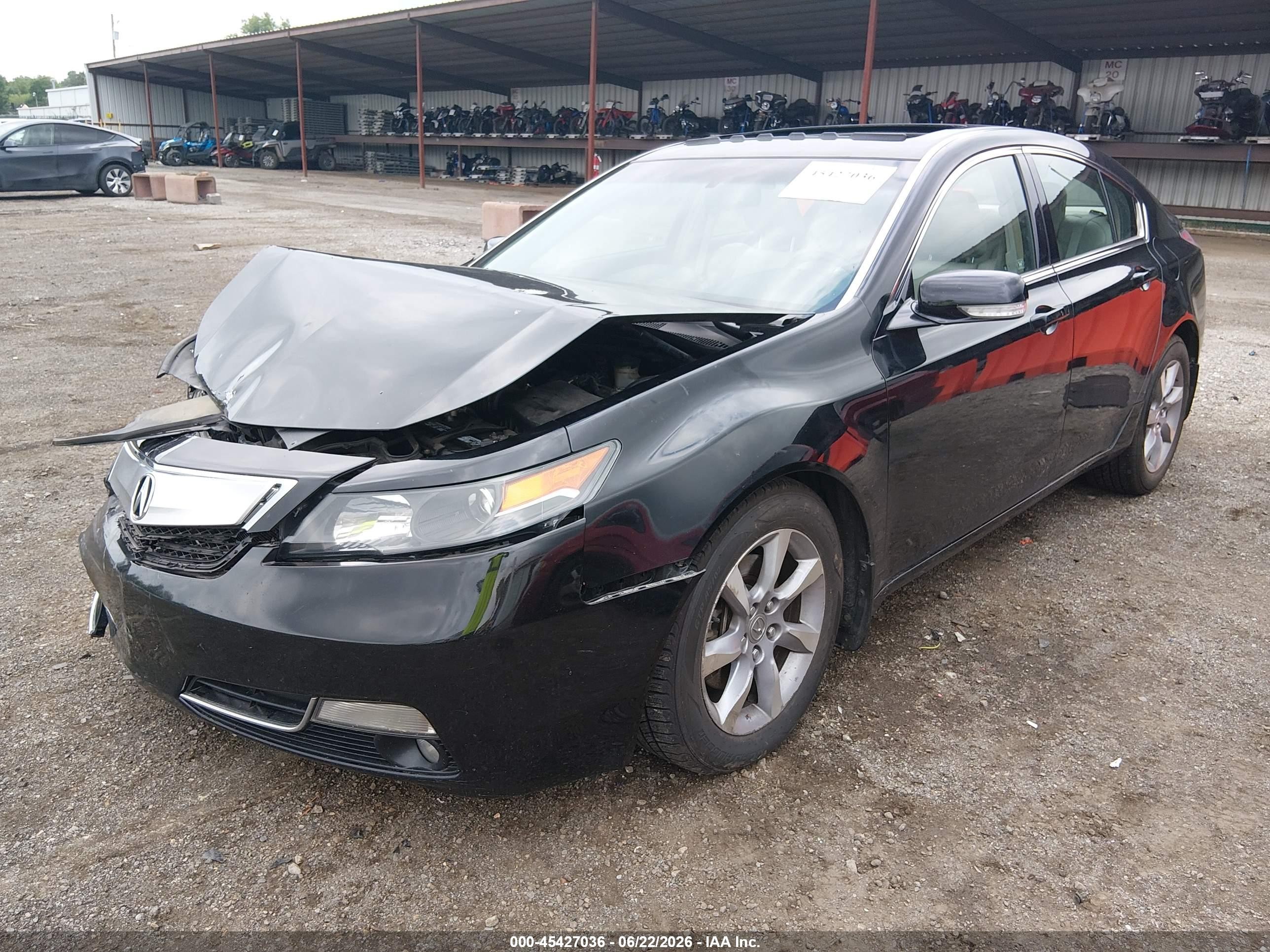 2012 Acura Tl 3.5 Black vin: 19UUA8F58CA018228