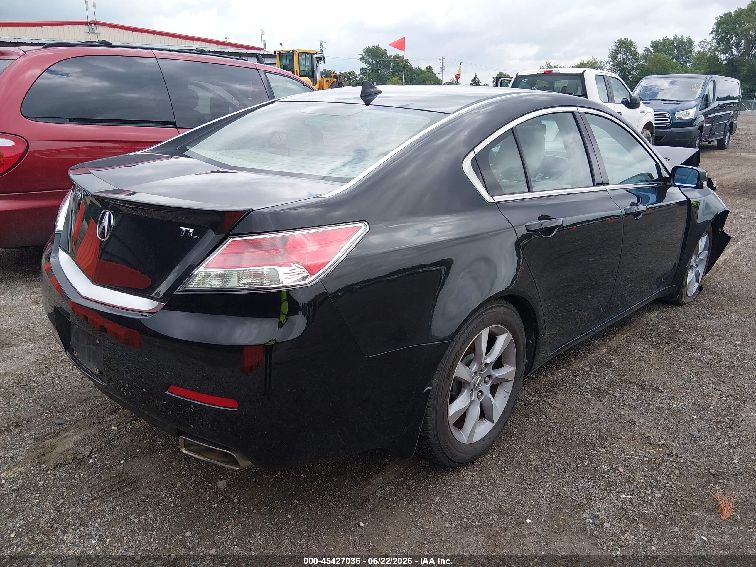 2012 Acura Tl 3.5 Black vin: 19UUA8F58CA018228