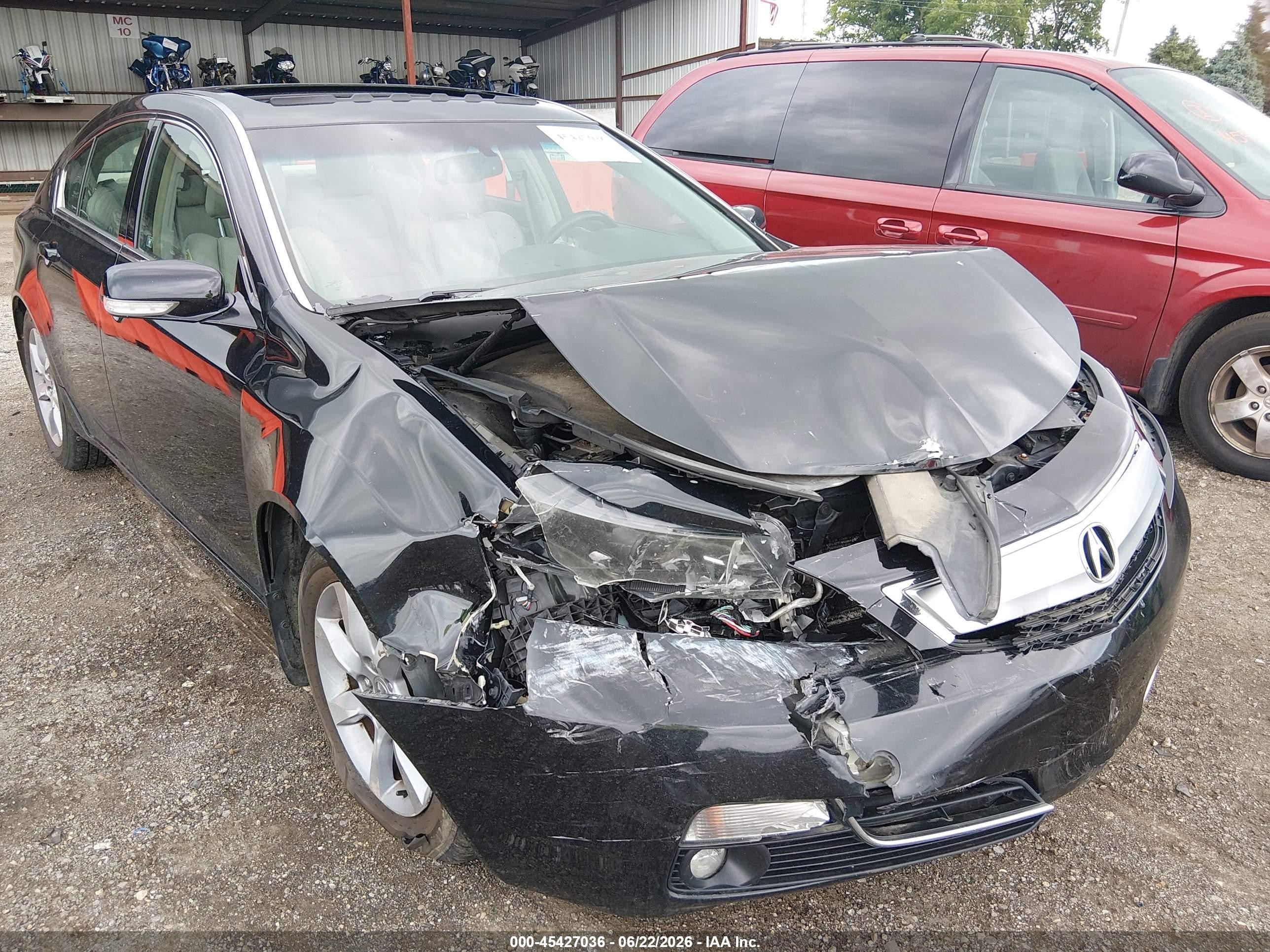 2012 Acura Tl 3.5 Black vin: 19UUA8F58CA018228
