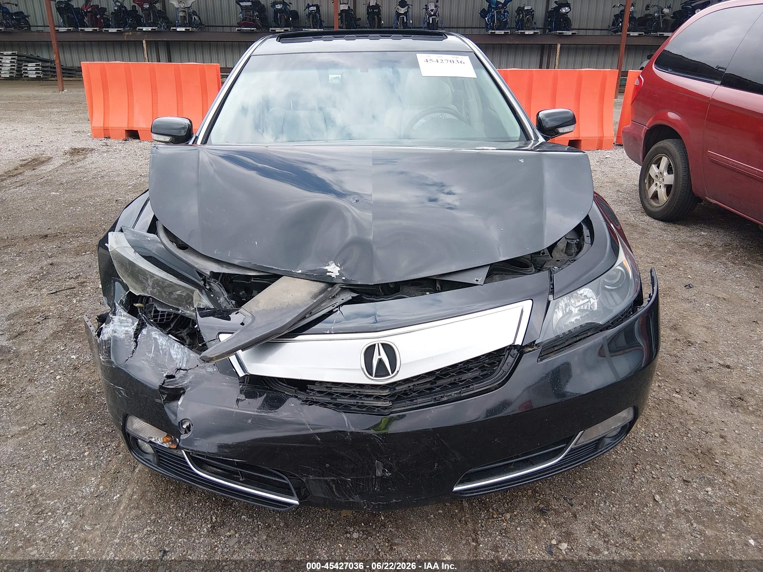 2012 Acura Tl 3.5 Black vin: 19UUA8F58CA018228