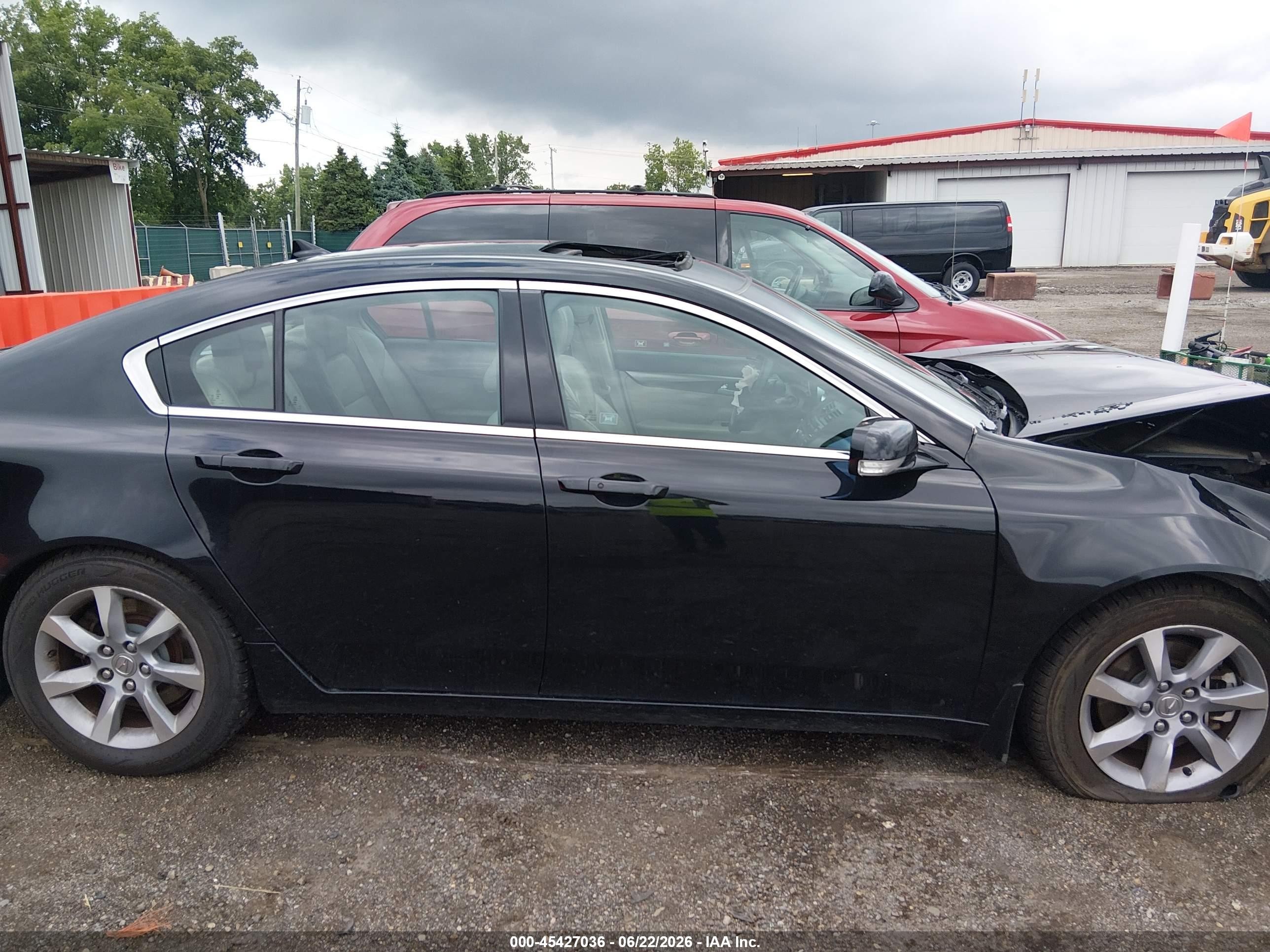 2012 Acura Tl 3.5 Black vin: 19UUA8F58CA018228