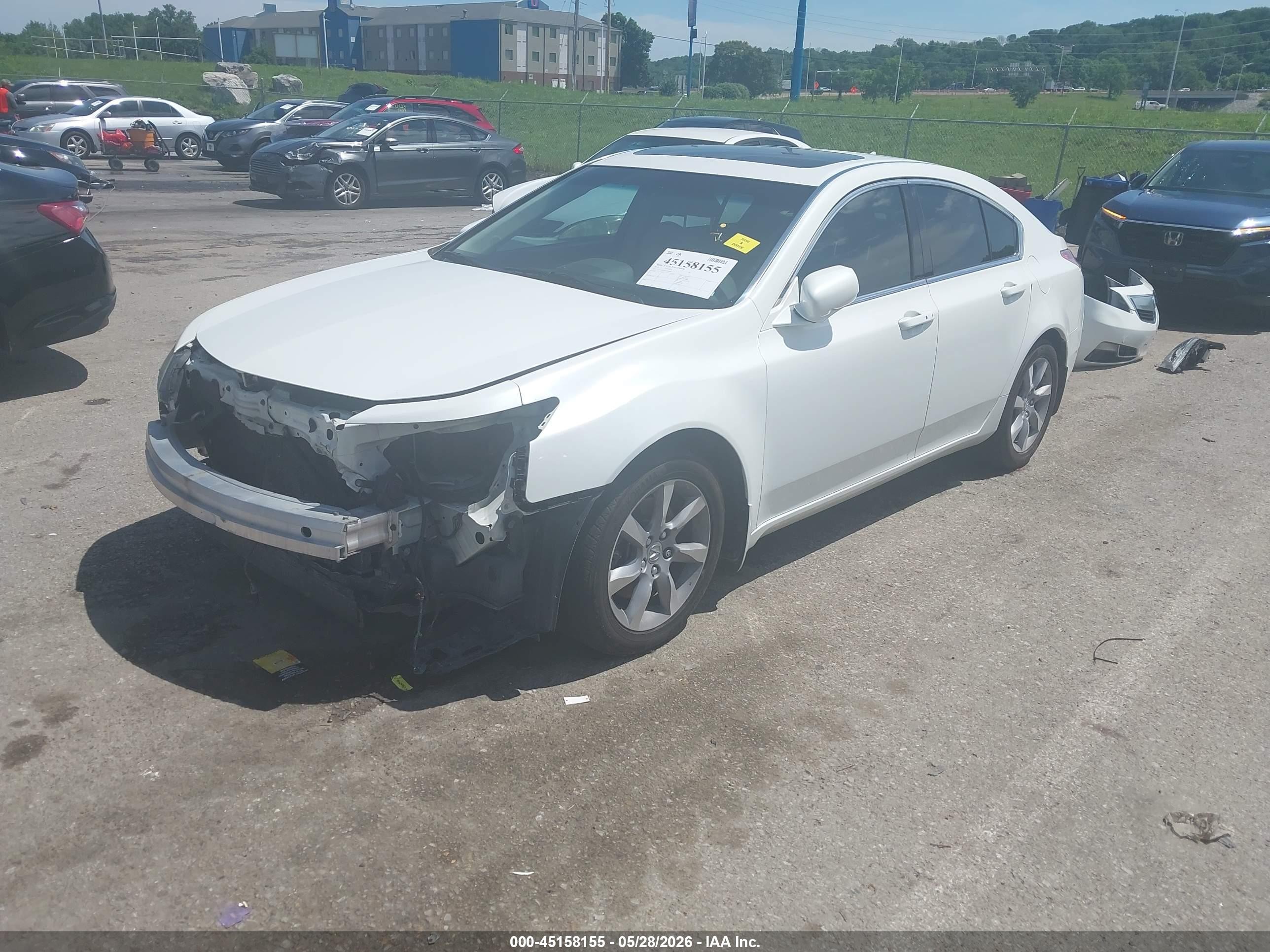 2012 Acura Tl 3.5 White vin: 19UUA8F58CA020660