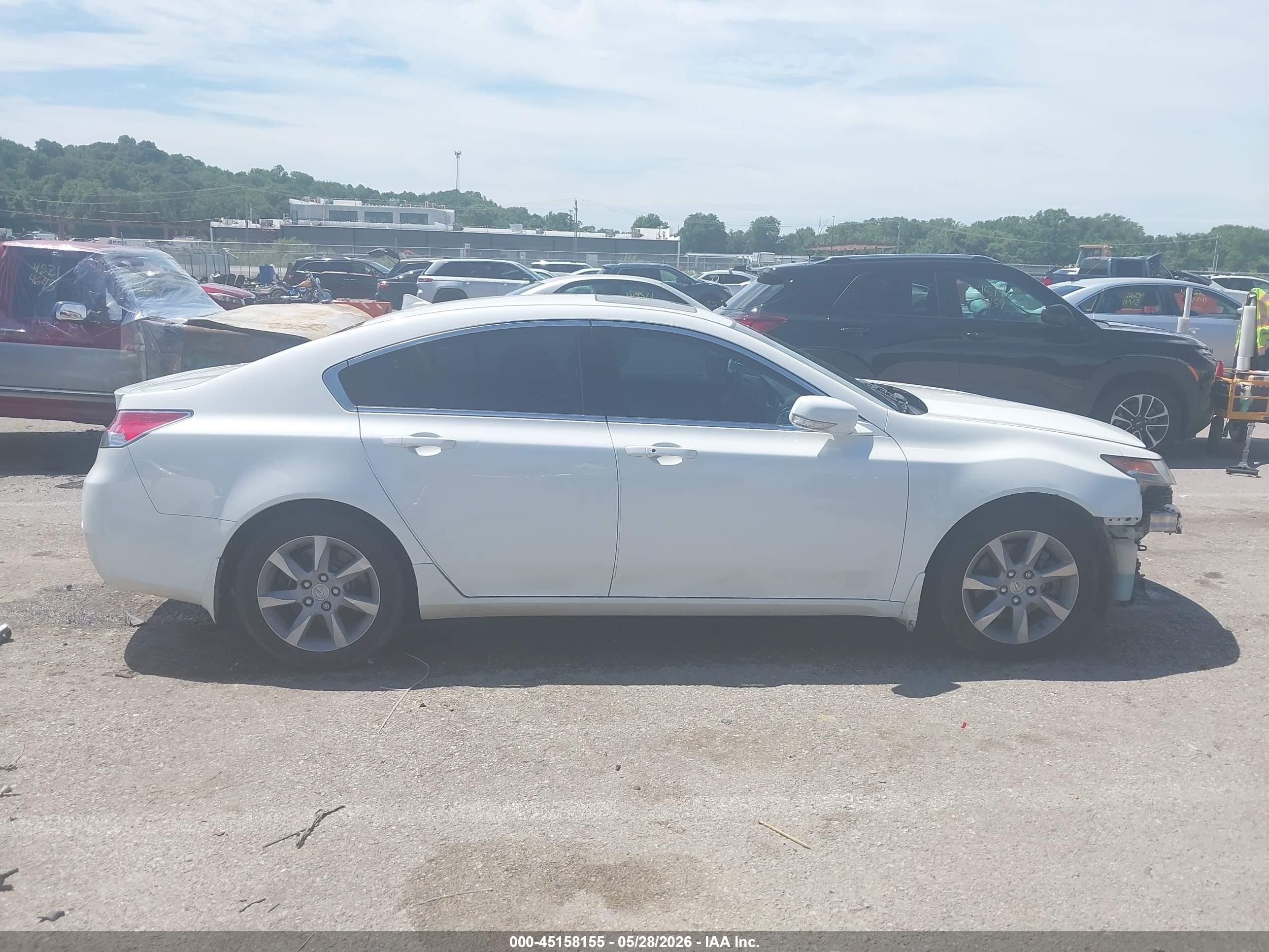 2012 Acura Tl 3.5 White vin: 19UUA8F58CA020660