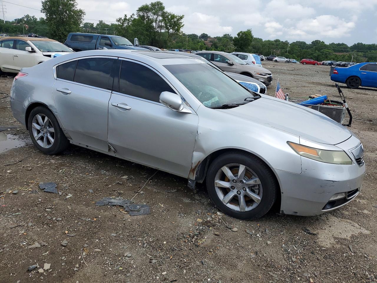 2012 Acura Tl Silver vin: 19UUA8F58CA021274